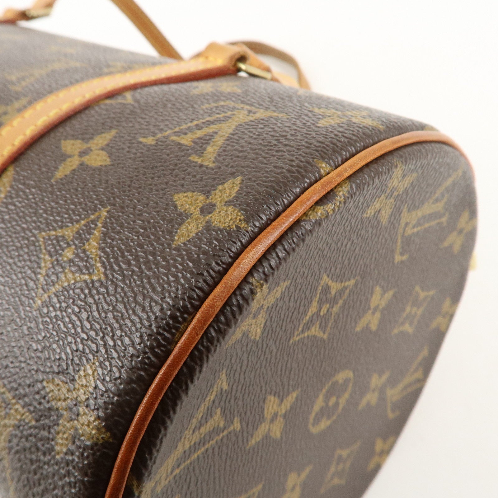 Louis Vuitton Monogram Papillon 30 Hand Bag Brown M51385