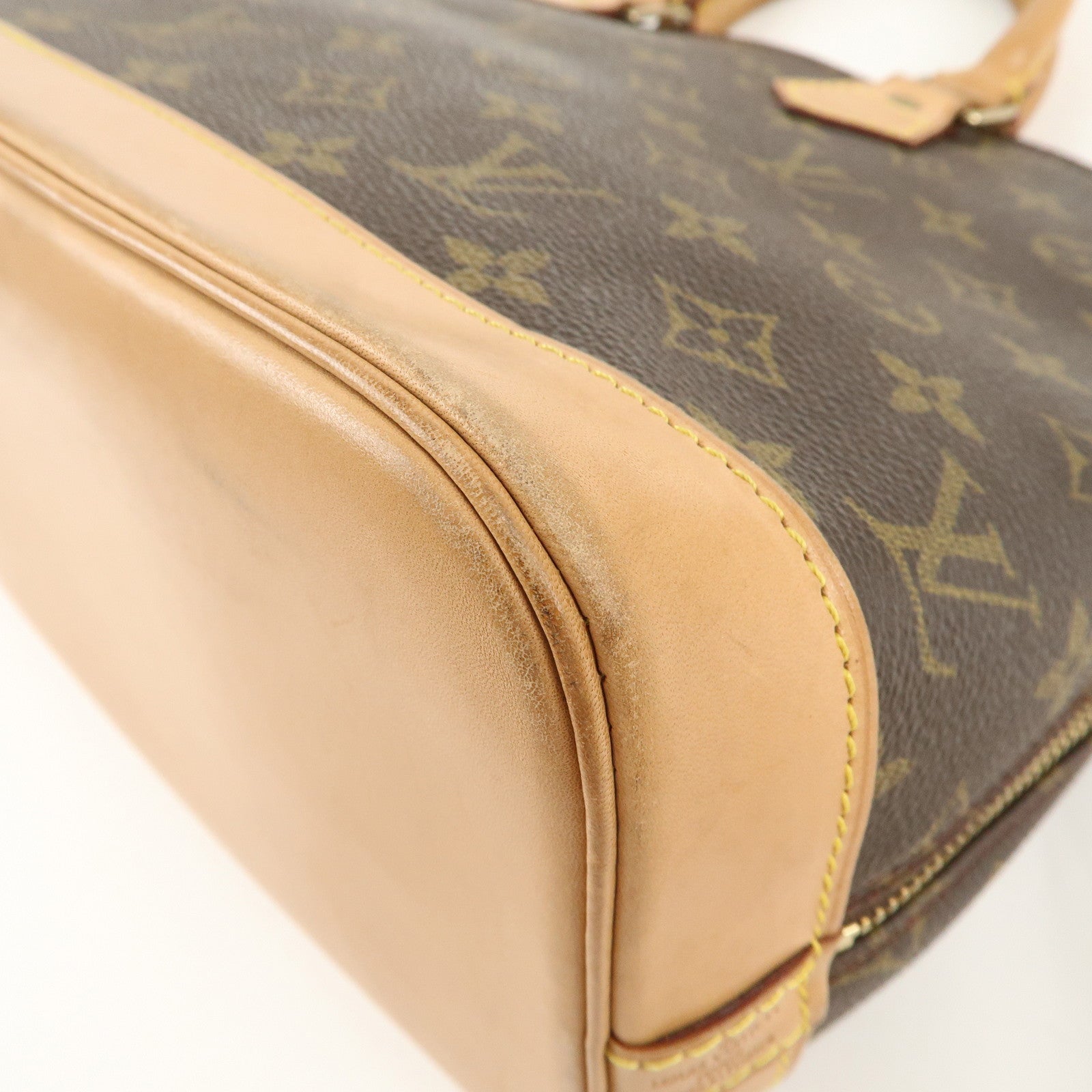 Louis Vuitton Monogram Alma Hand Bag Brown M51130