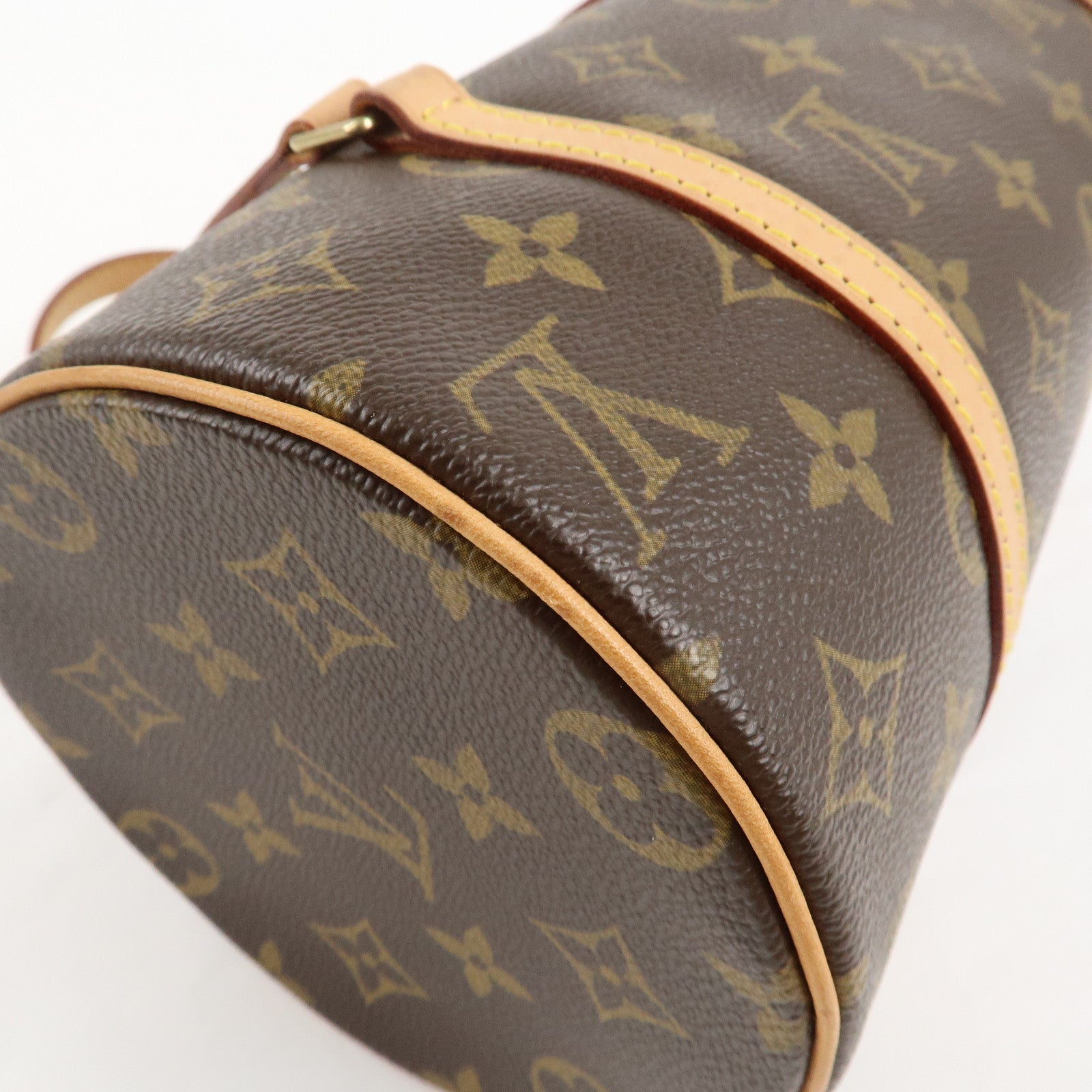 Louis Vuitton Monogram Papillon 26 Hand Bag New Style Brown M51386 Used