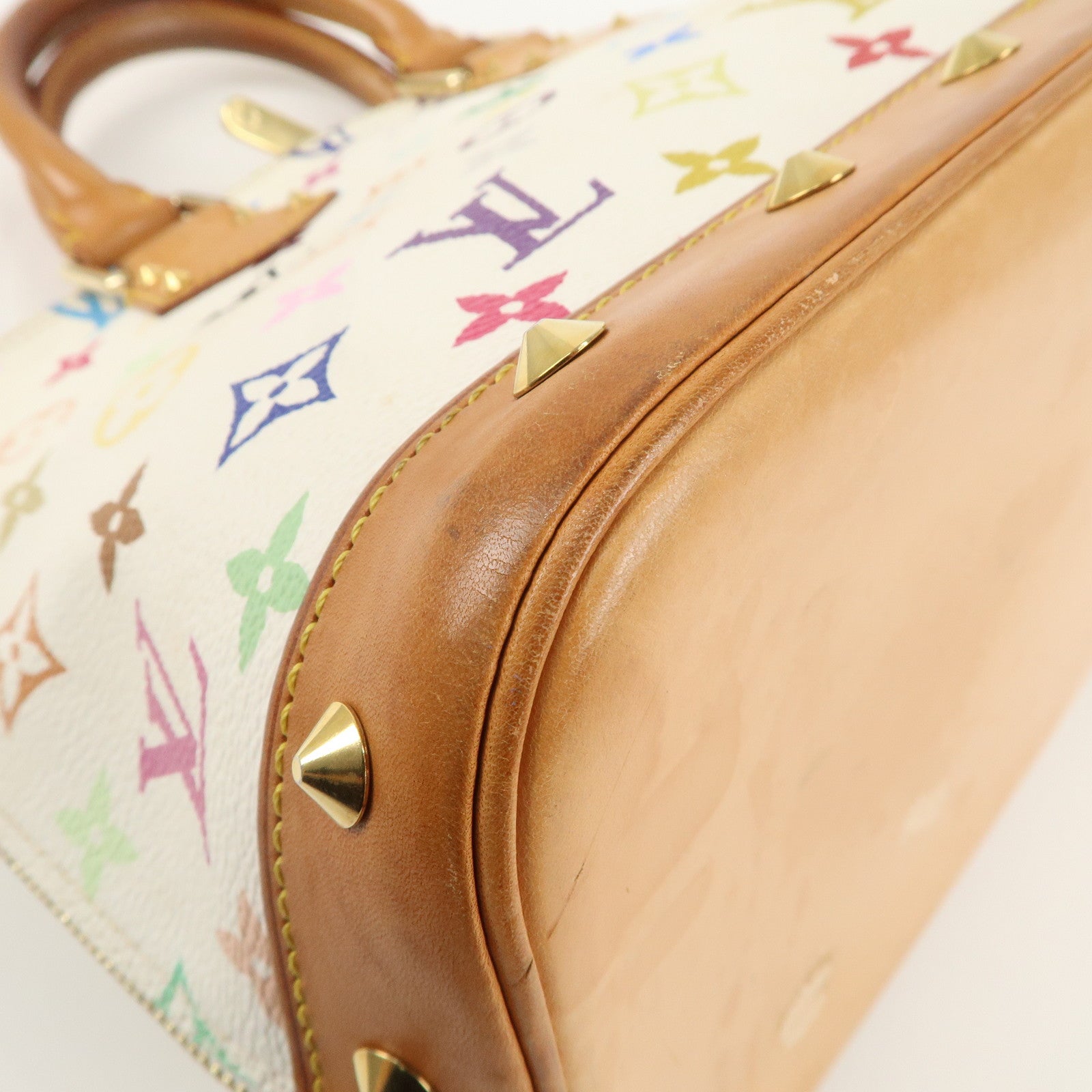 Louis Vuitton Monogram Multi Color Alma PM Hand Bag Blanc M92647