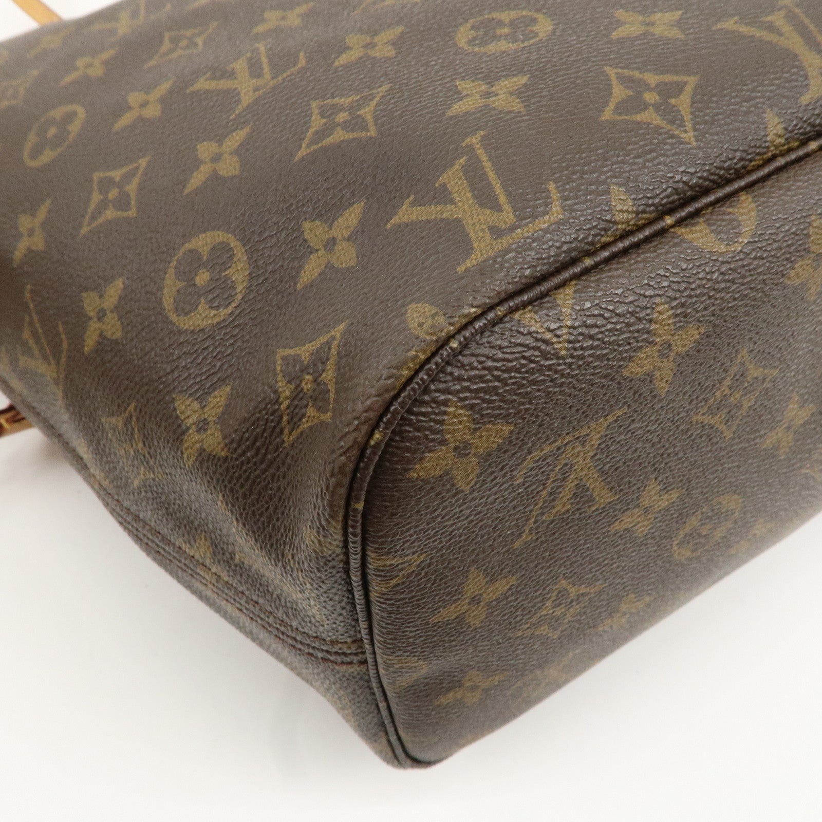 Louis Vuitton Monogram Neverfull MM Tote Bag Brown M40156 Used