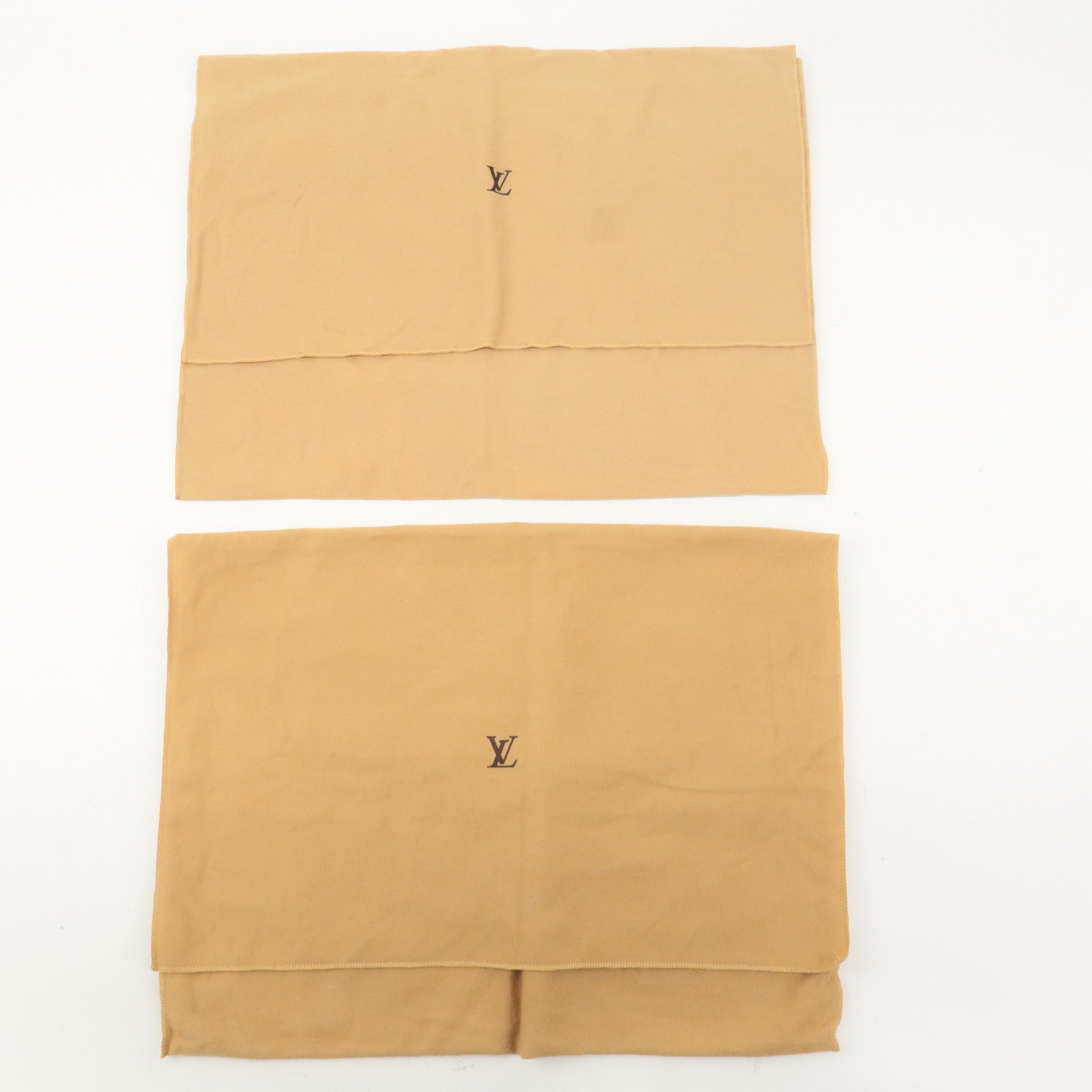 Louis Vuitton Set of 12 Dust Bag Storage Bag Flap Brown Beige