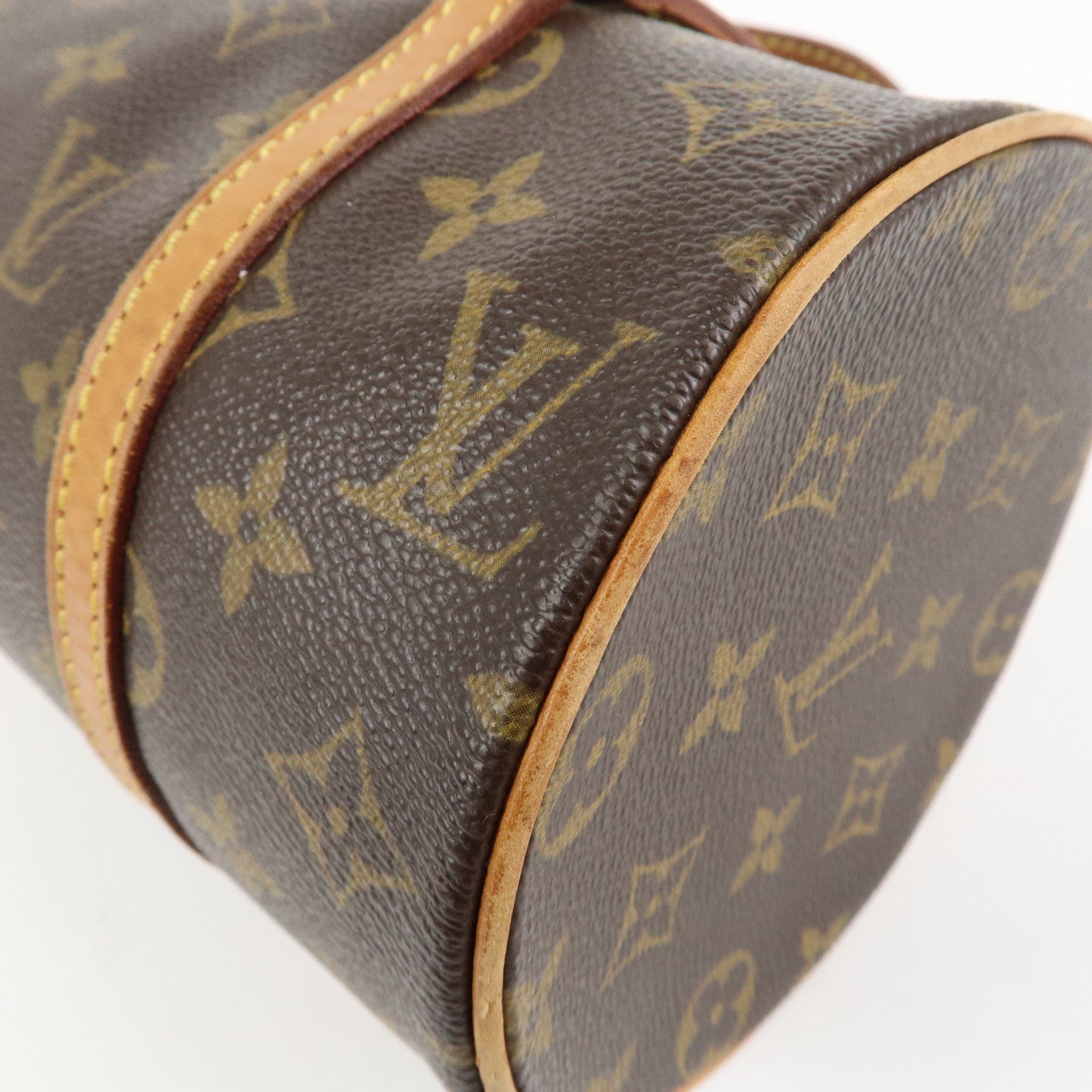 Louis Vuitton Monogram Papillon 26 Hand Bag Brown M51386 Used