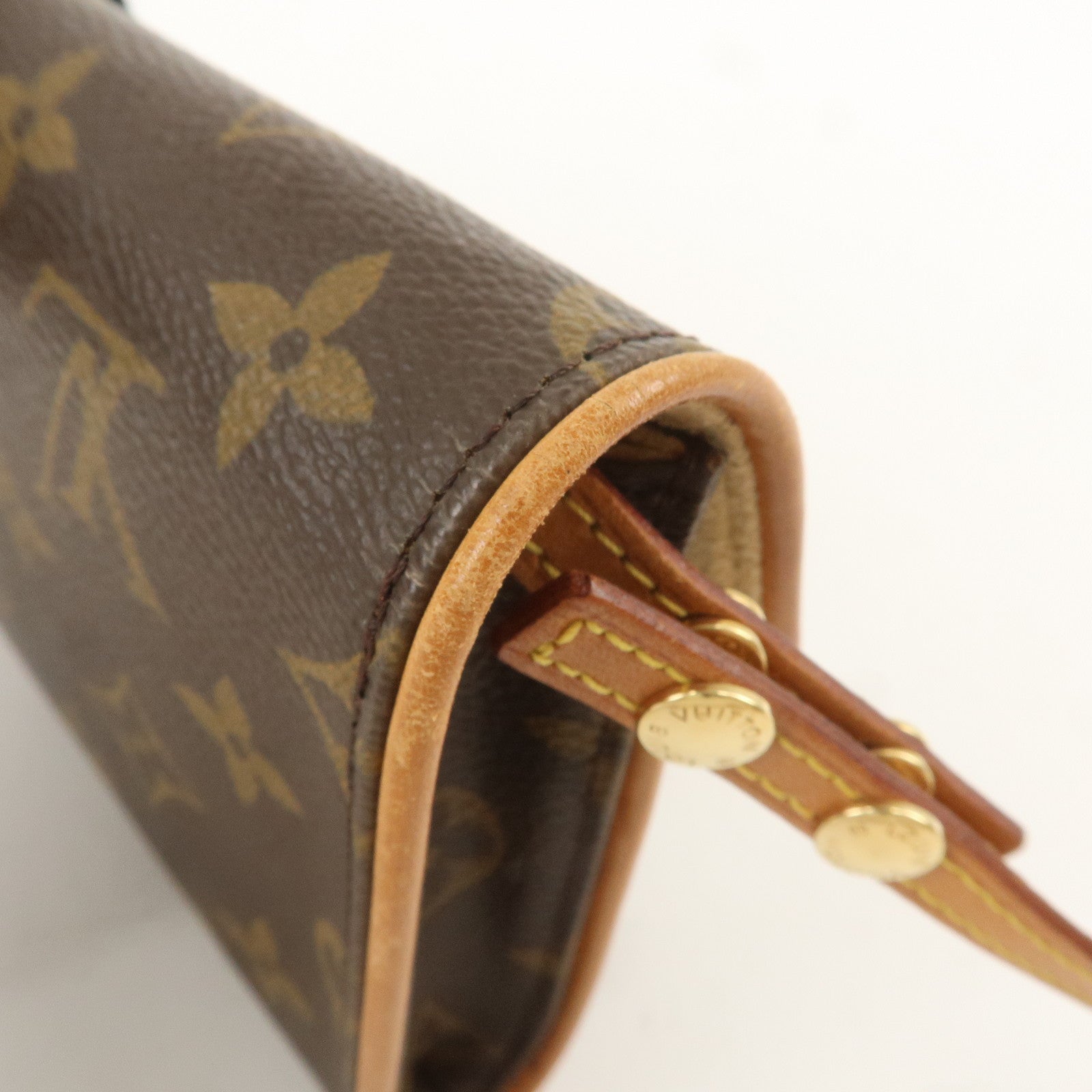 Louis Vuitton Monogram Pochette Twin GM 2Way Bag Brown M51852