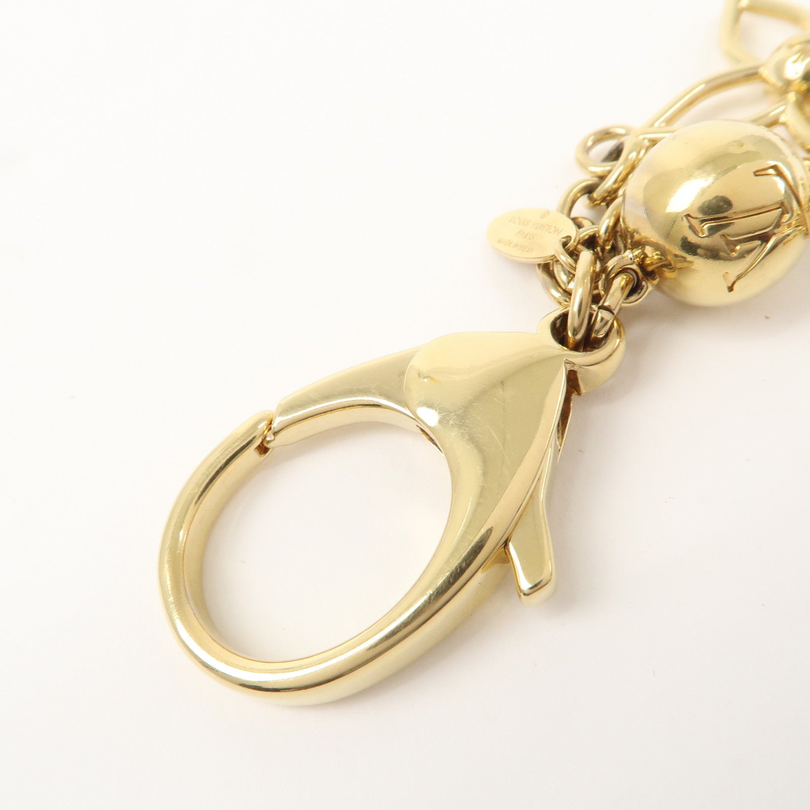 Louis Vuitton Bloomy Key Chain Bag Charm Gold M67931