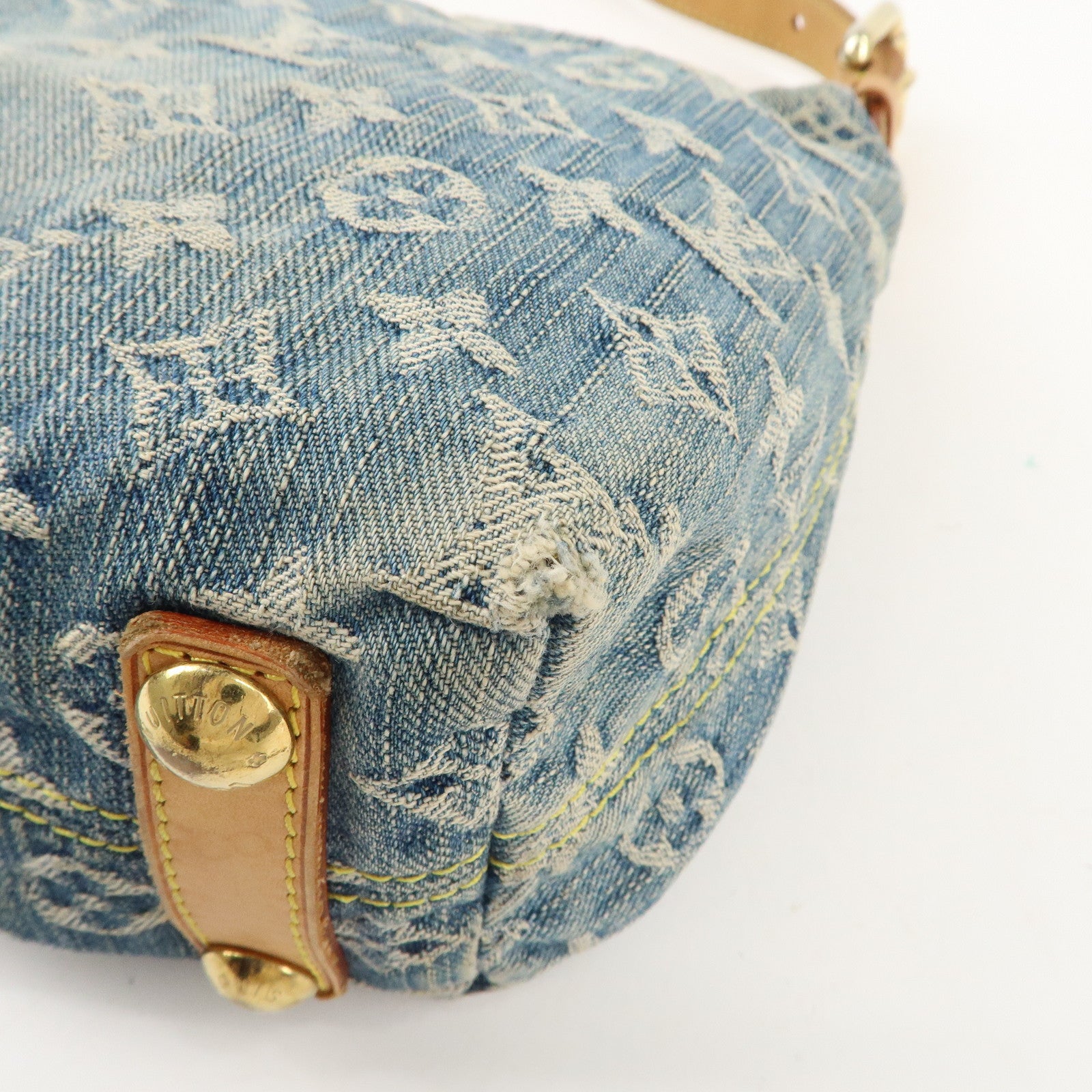 Louis Vuitton Monogram Denim Baggy PM Shoulder Bag M95049