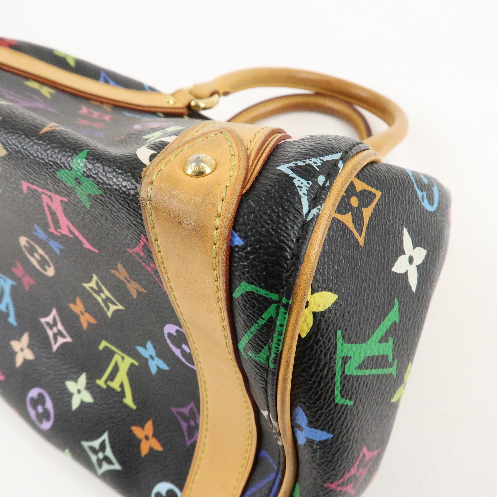 Louis Vuitton Monogram Multi Color Priscilla Hand Bag Noir M40097 Used