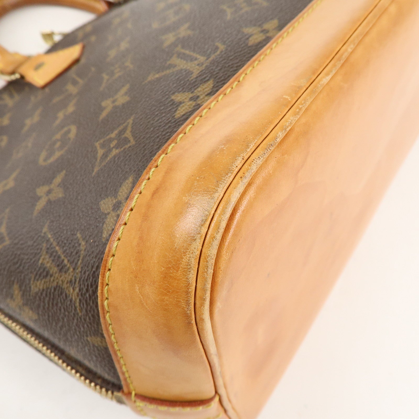 Louis Vuitton Monogram Alma Hand Bag Brown M51130