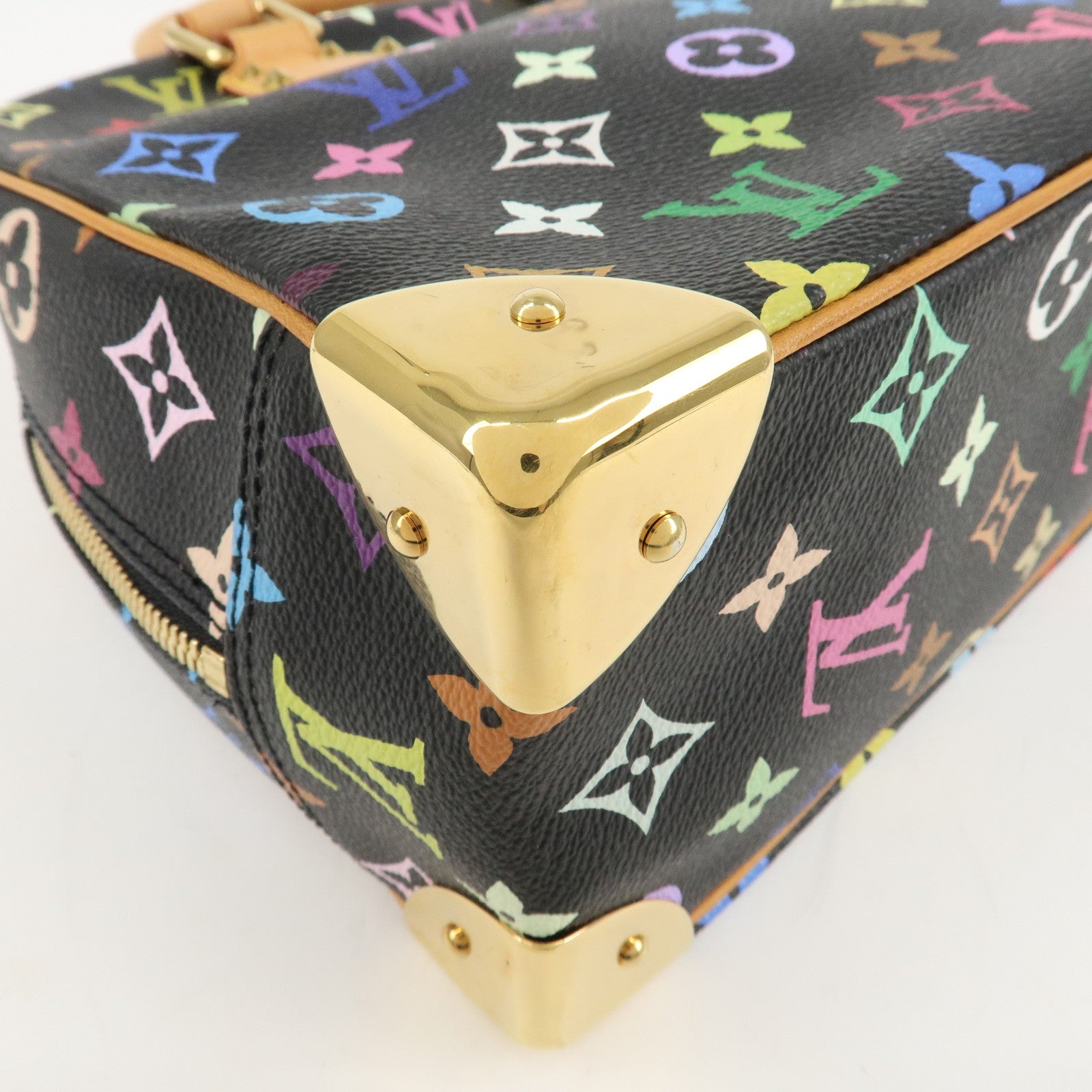 Louis Vuitton Monogram Multicolor Trouville Hand Bag M92662 Used