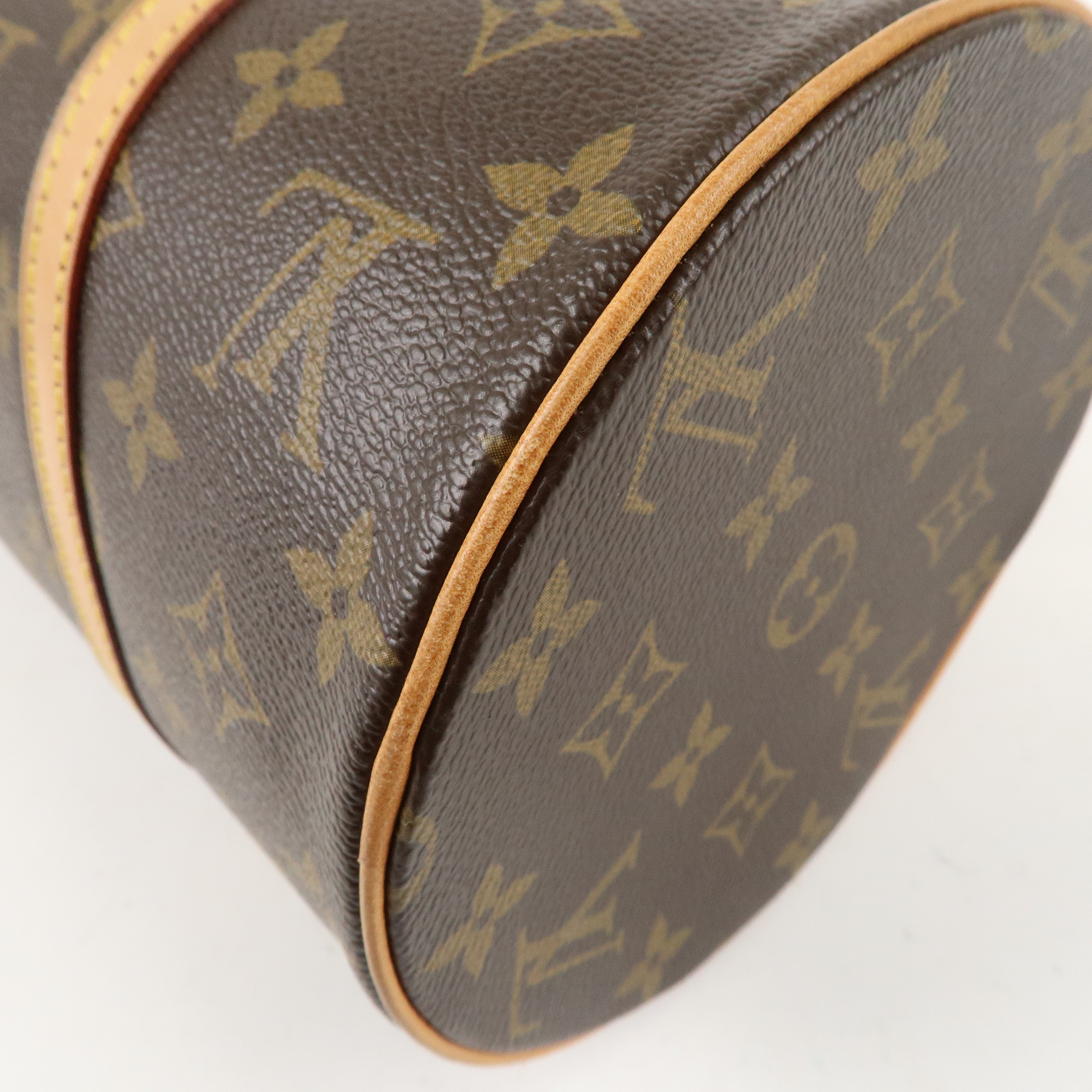 Louis Vuitton Monogram Papillon 30 Hand Bag 
Pouch Brown M51385