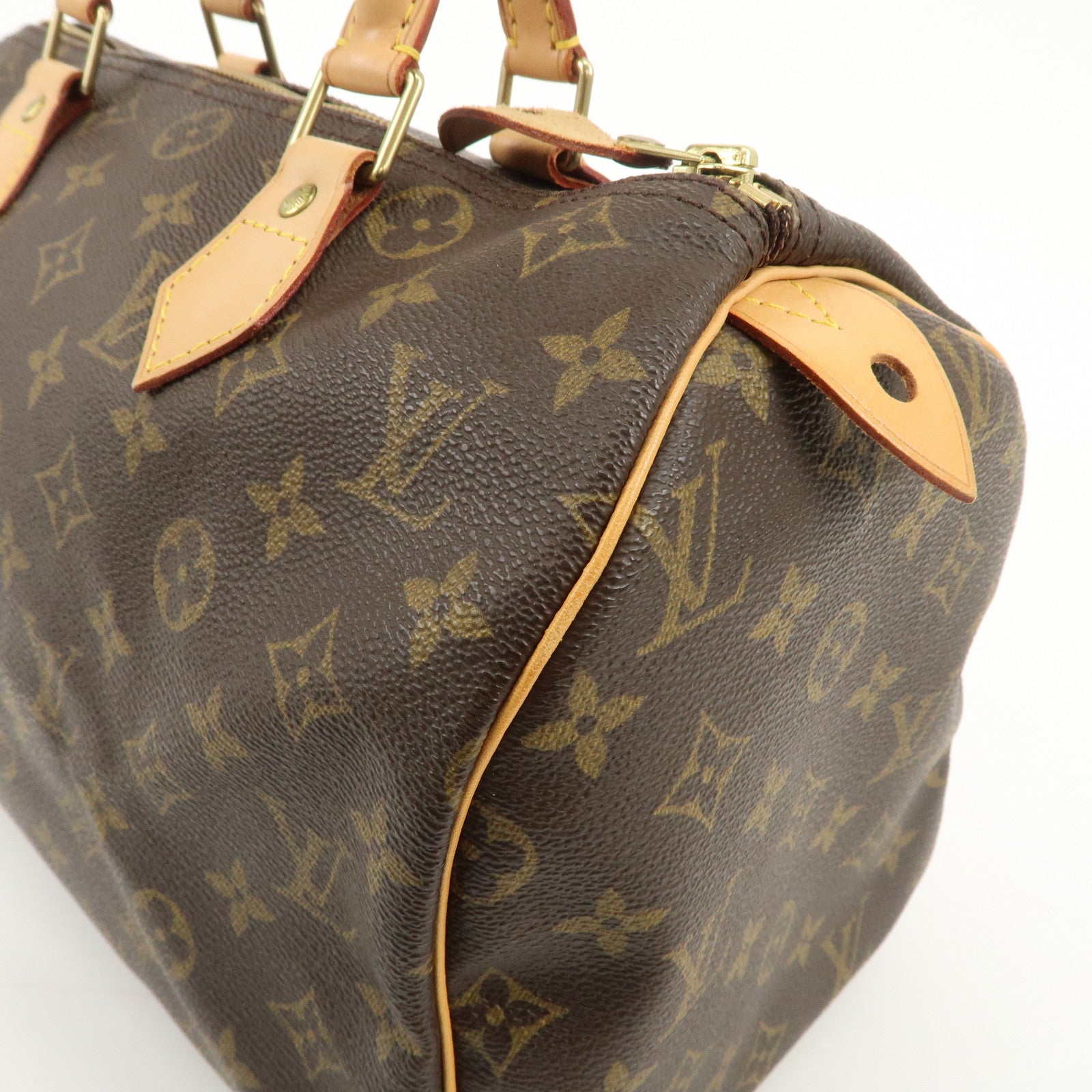 Louis Vuitton Monogram Speedy 30 Hand Bag Boston Bag M41108 Used