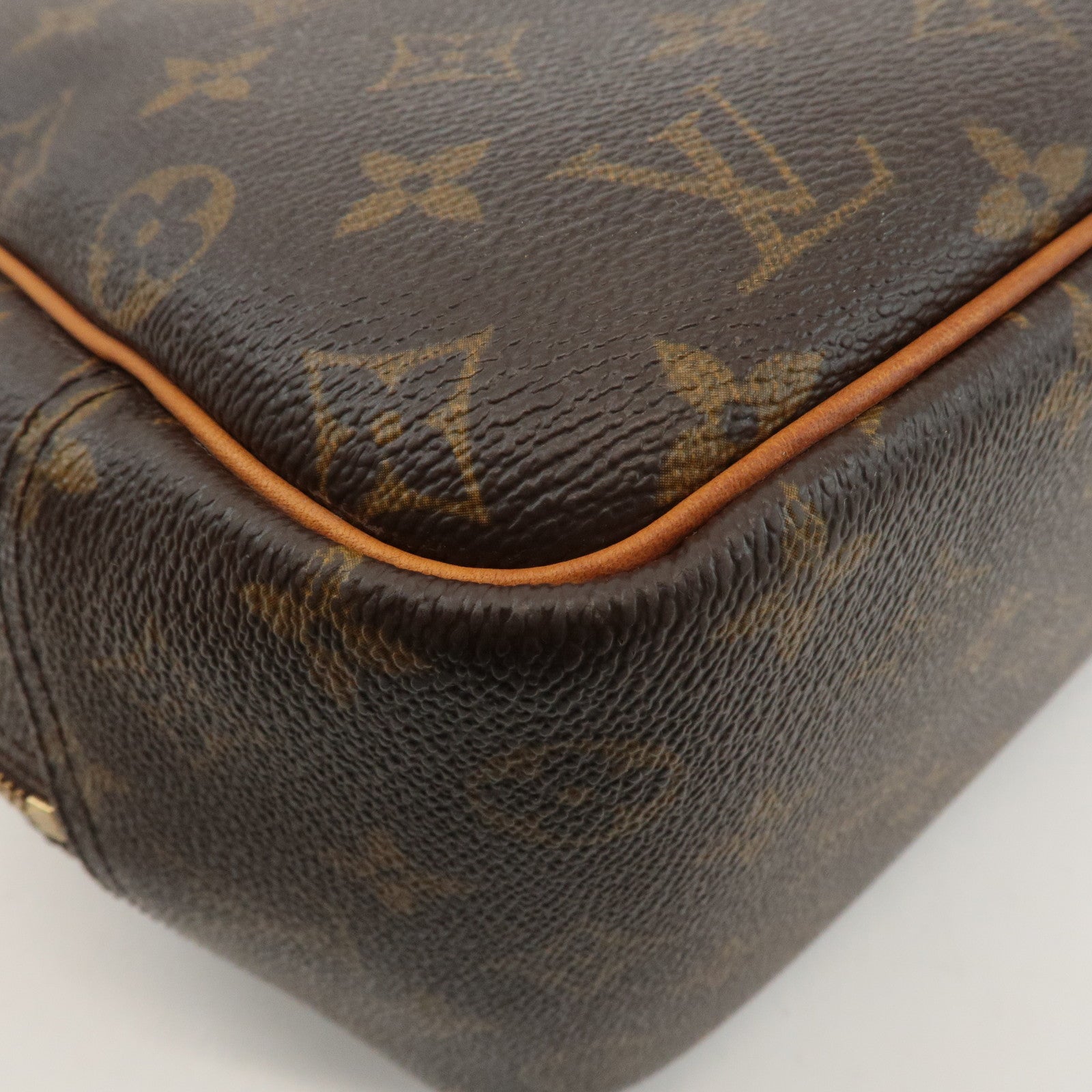 Louis Vuitton Monogram Deauville Hand Bag Brown M47270