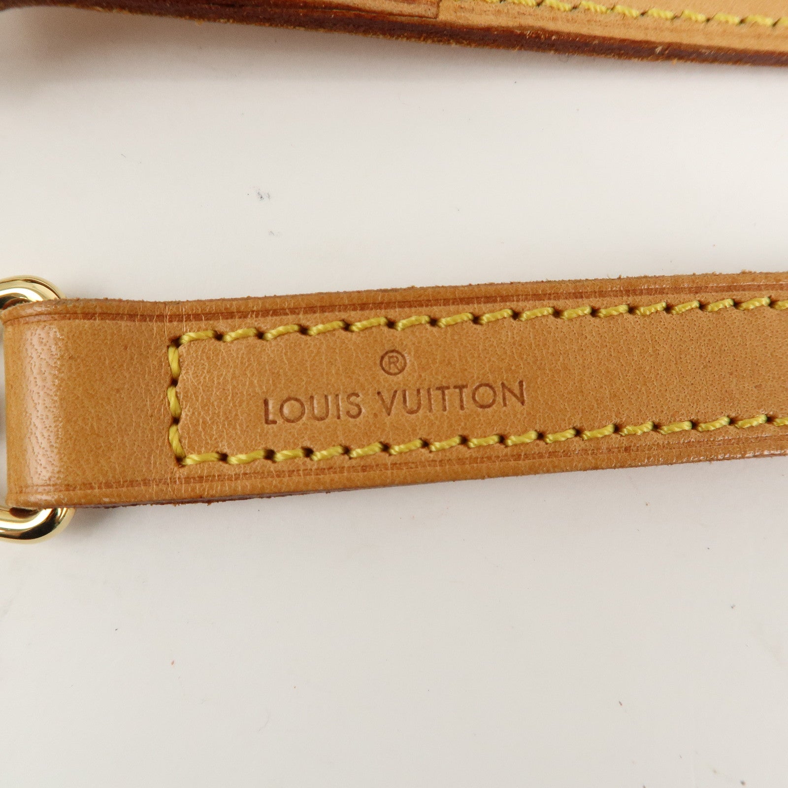 Louis Vuitton Nume Leather Shoulder Strap 120cm Beige J00144 Used