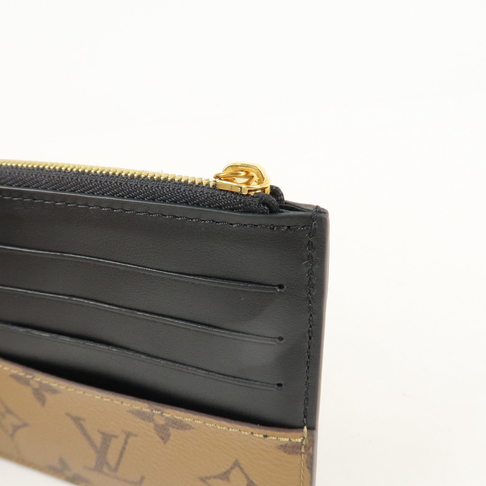 Louis Vuitton Monogram Reverse Slim Purse Card Case M80390 Used