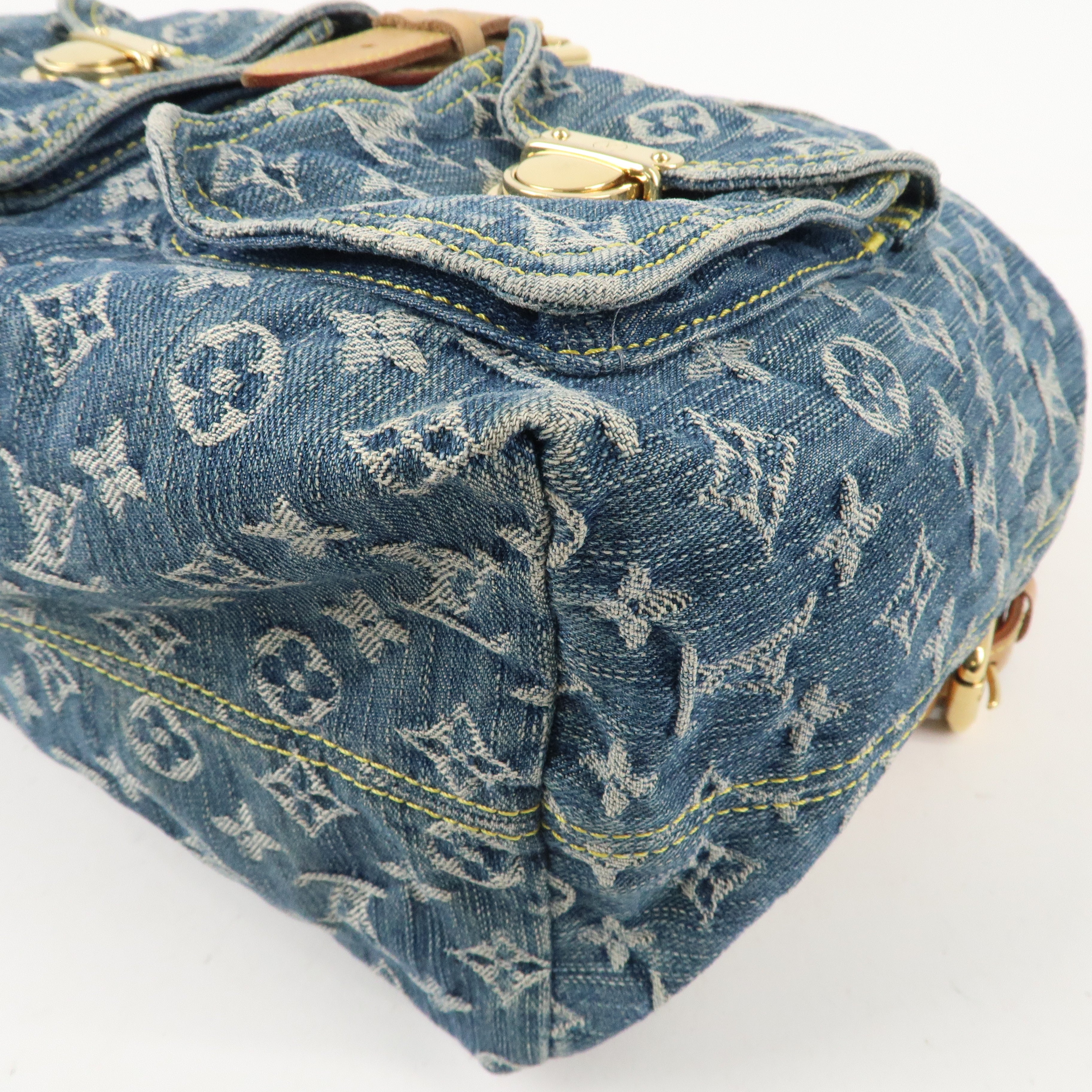 Louis Vuitton Monogram Denim Sac a Dos GM Back Pack Blue M95056