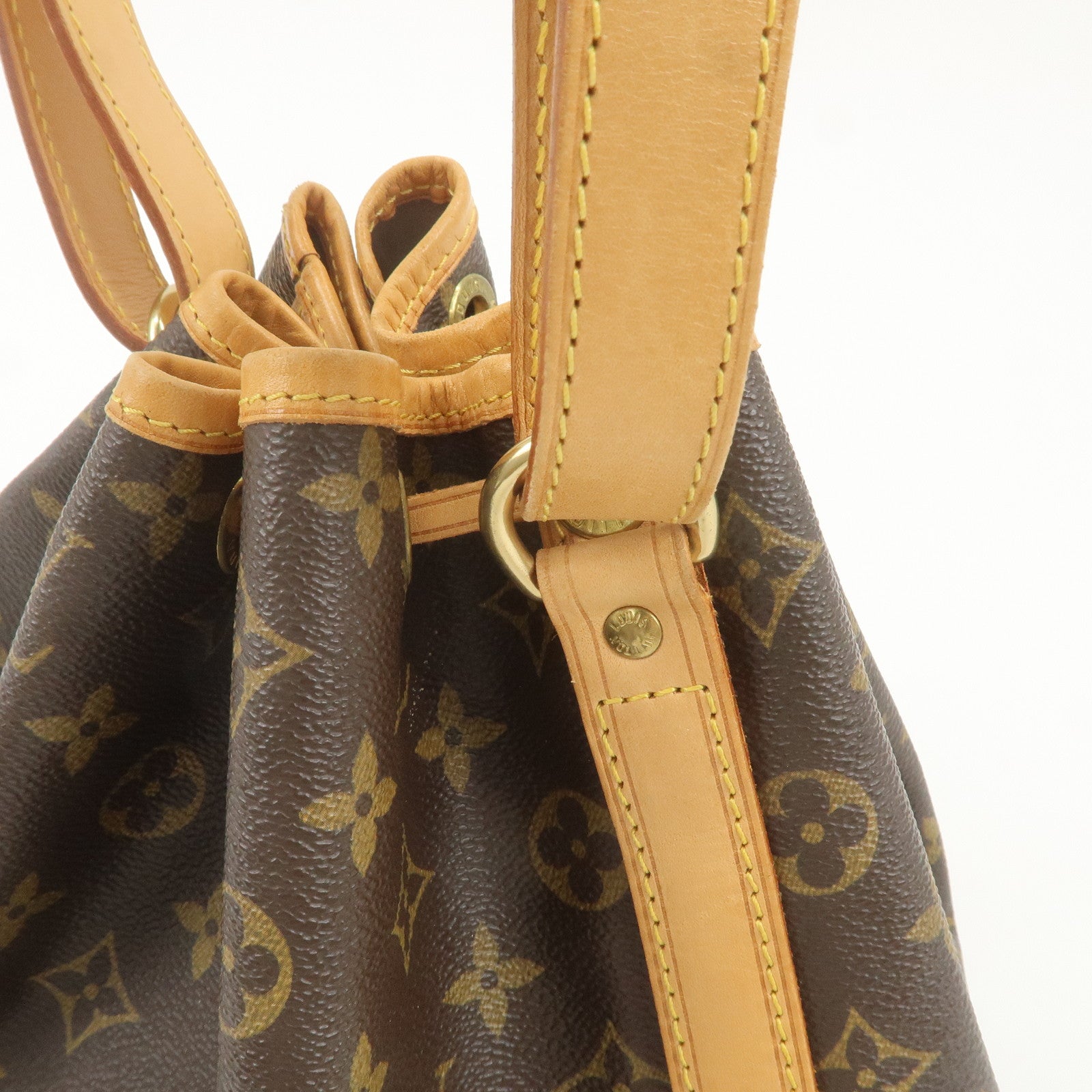 Louis Vuitton Monogram Petit Noe Shoulder Bag Brown M42226