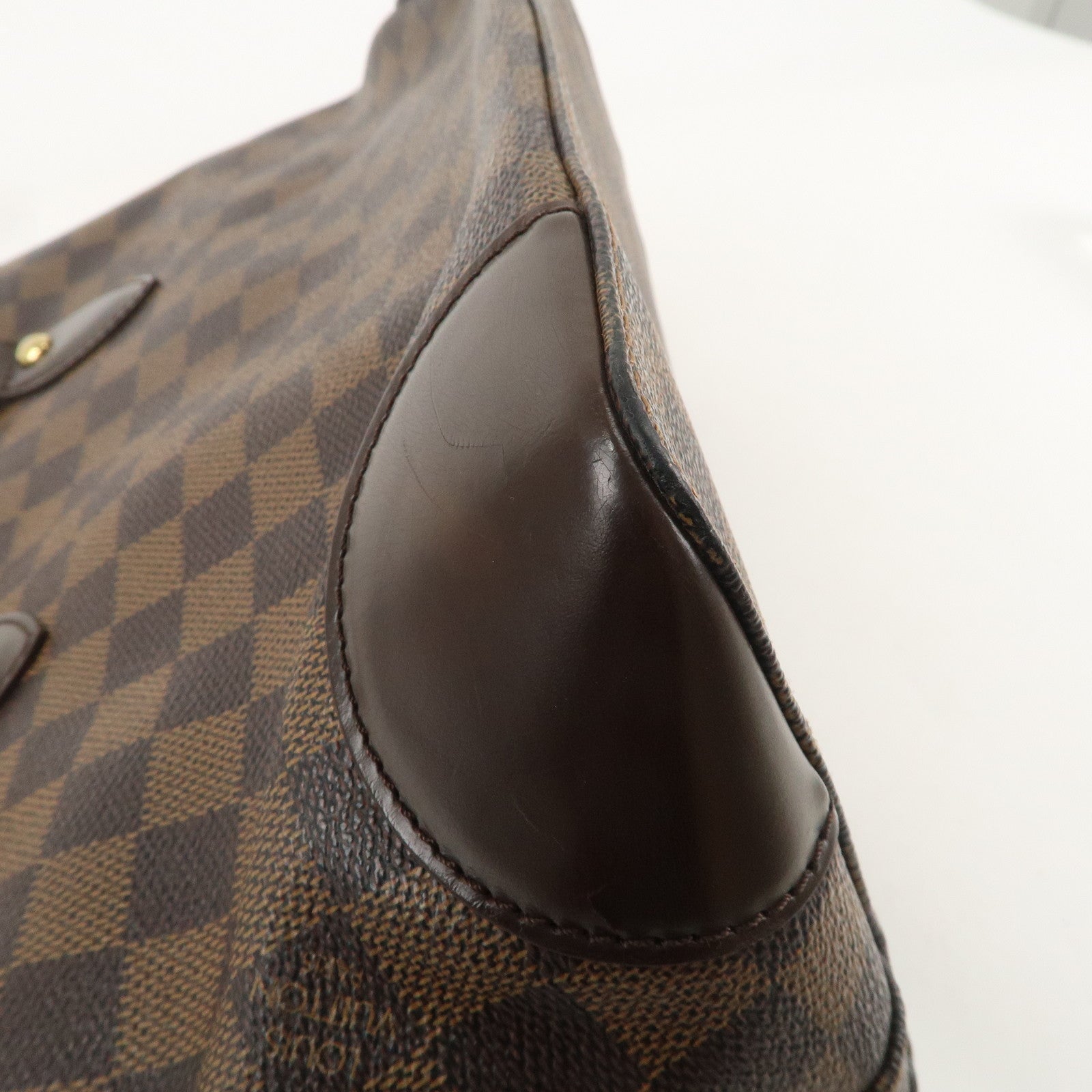 Louis Vuitton Damier Ebene Hampstead PM Hand Bag Tote Bag N51205