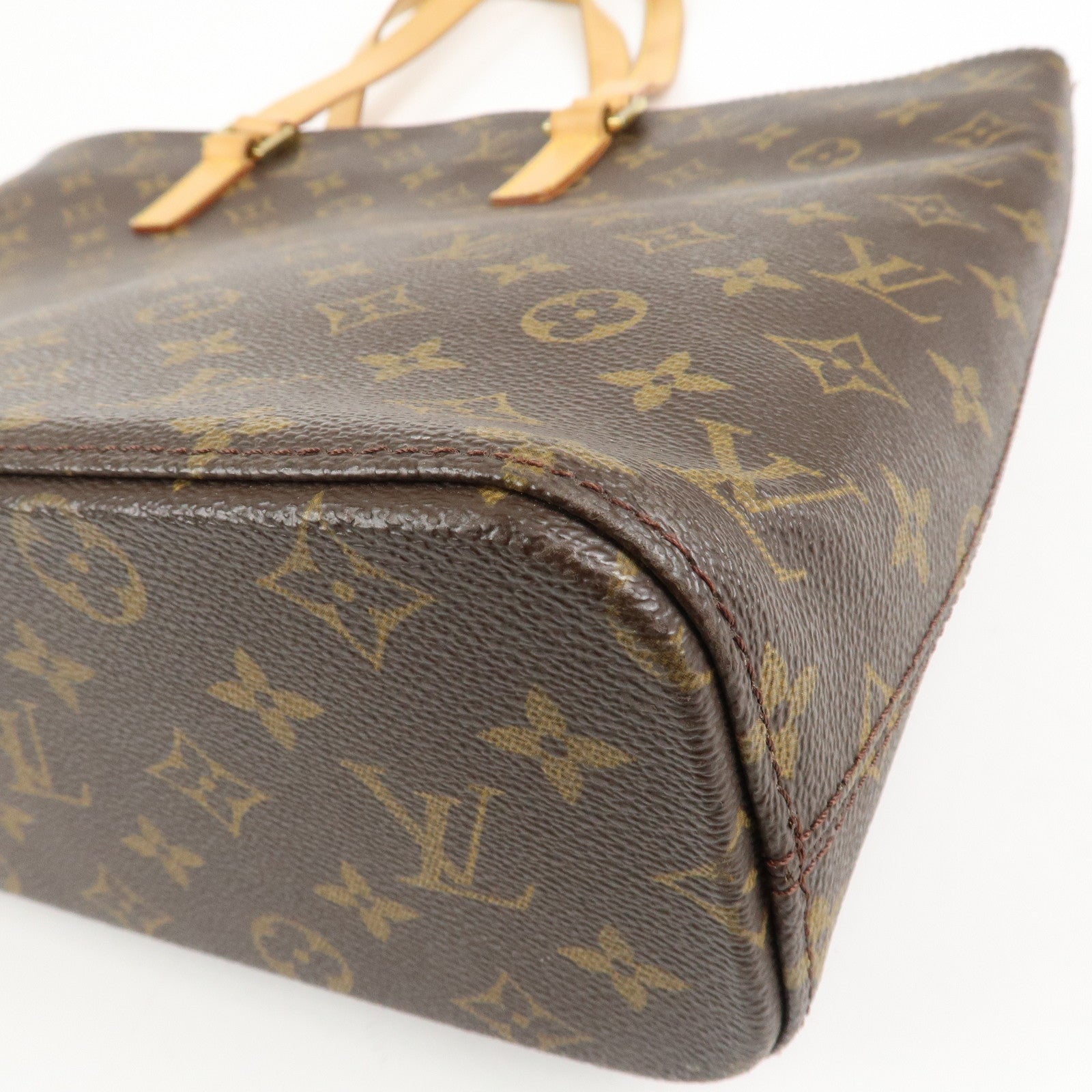 Louis Vuitton Monogram Luco Tote Bag Hand Bag Brown M51155 Used