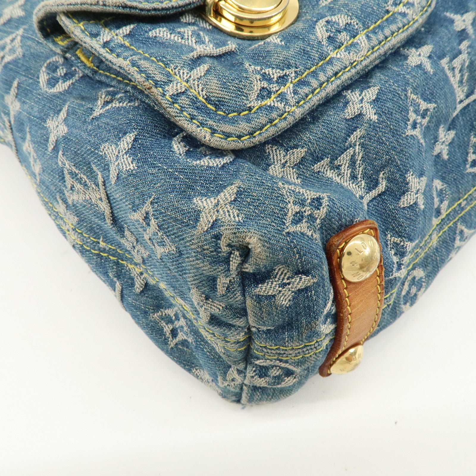 Louis Vuitton Monogram Denim Baggy GM Shoulder Bag M95048