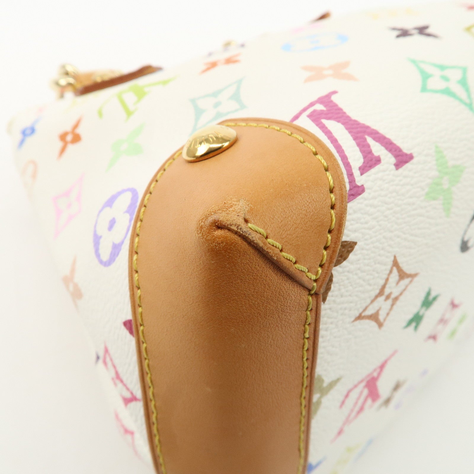 Louis Vuitton Monogram Multicolor Audra Hand Bag Blanc M40047 Used