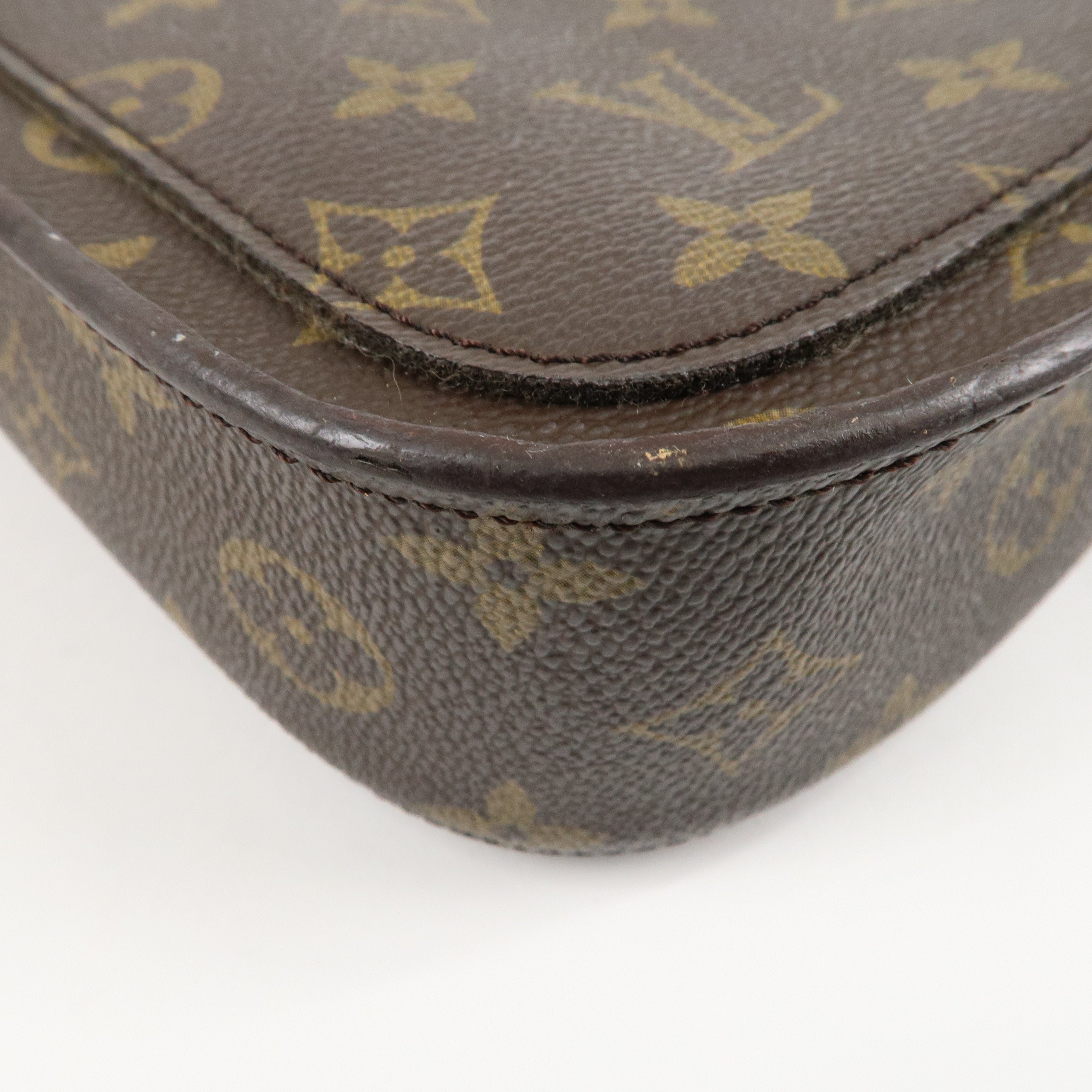 Louis Vuitton Monogram Saint Cloud MM Shoulder Bag Brown M51243