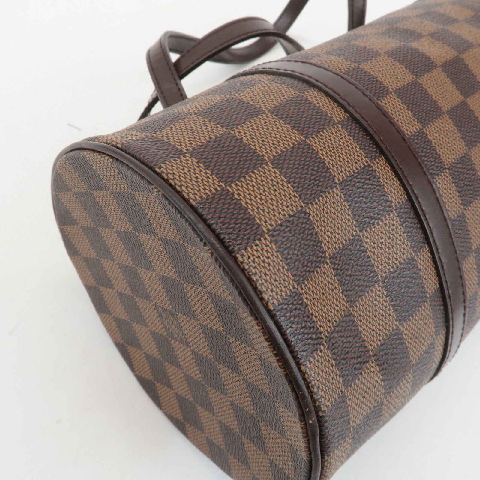 Louis Vuitton Damier Ebene Papillon 30 Hand Bag Brown N51303 Used