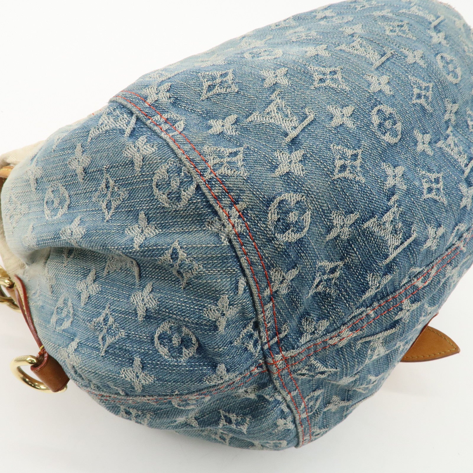 Louis Vuitton Monogram Denim Sunshine Shoulder Bag M93182 Used