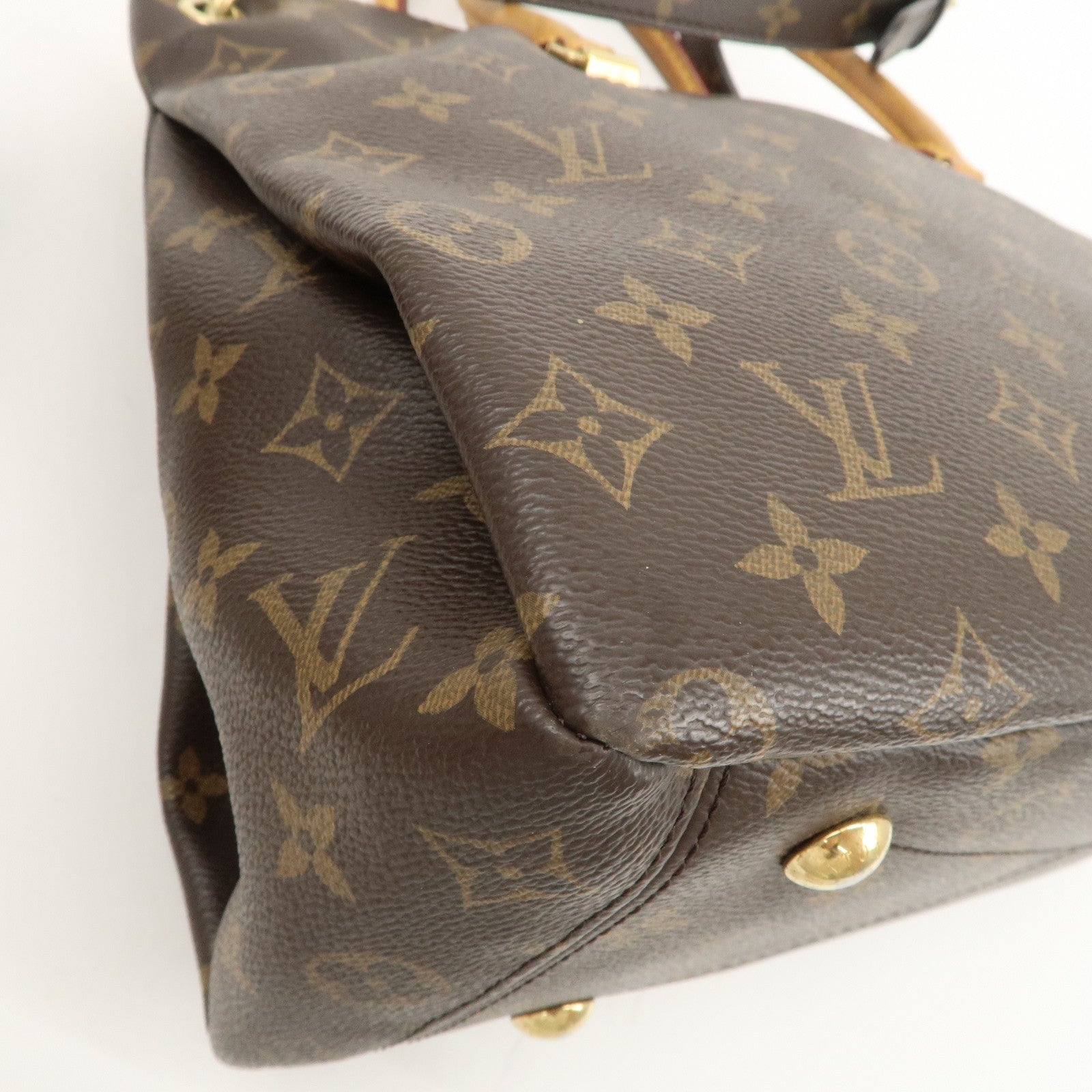 Louis Vuitton Monogram Pallas 2Way Bag Hand Bag Dahlia Used