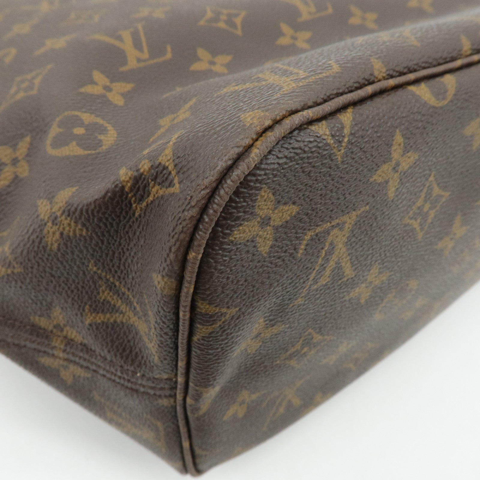 Louis Vuitton Monogram Neverfull MM Tote Bag Brown M40156 Used