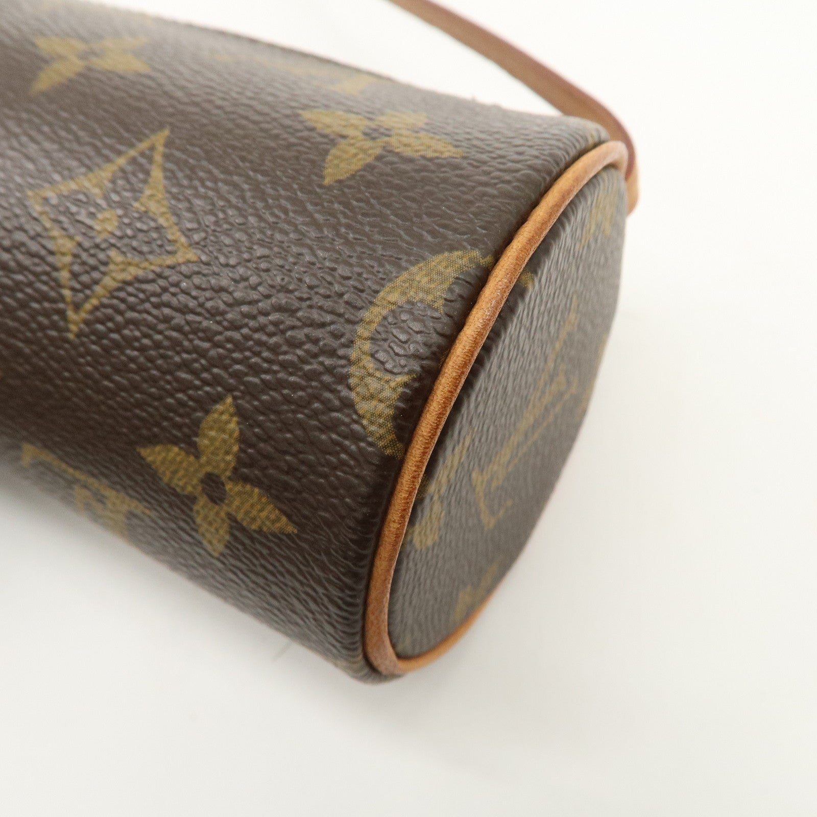 Louis Vuitton Monogram Mini Pouch for Papillon Bag New Style Brown Used