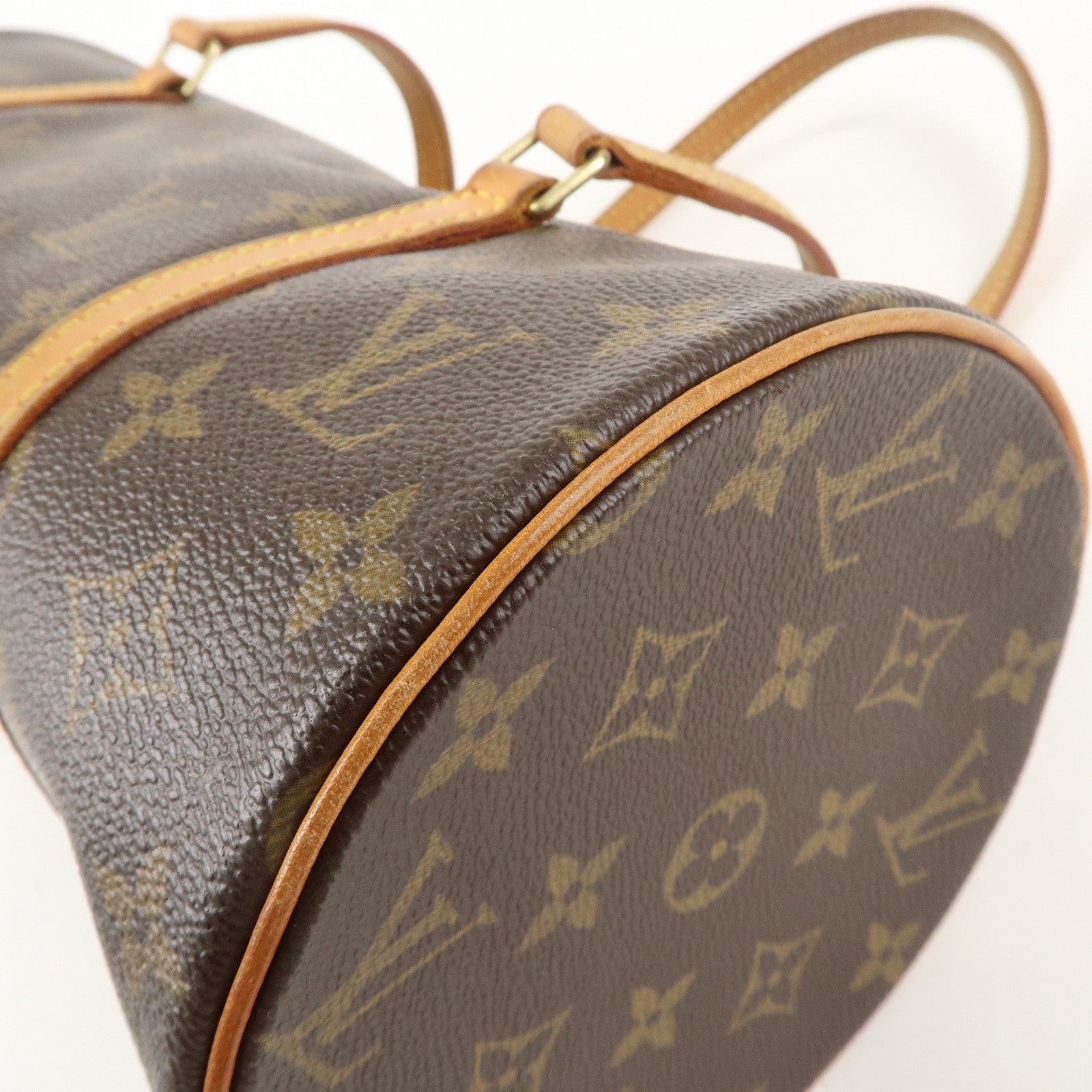 Louis Vuitton Monogram Papillon 30 Hand Bag Brown M51385