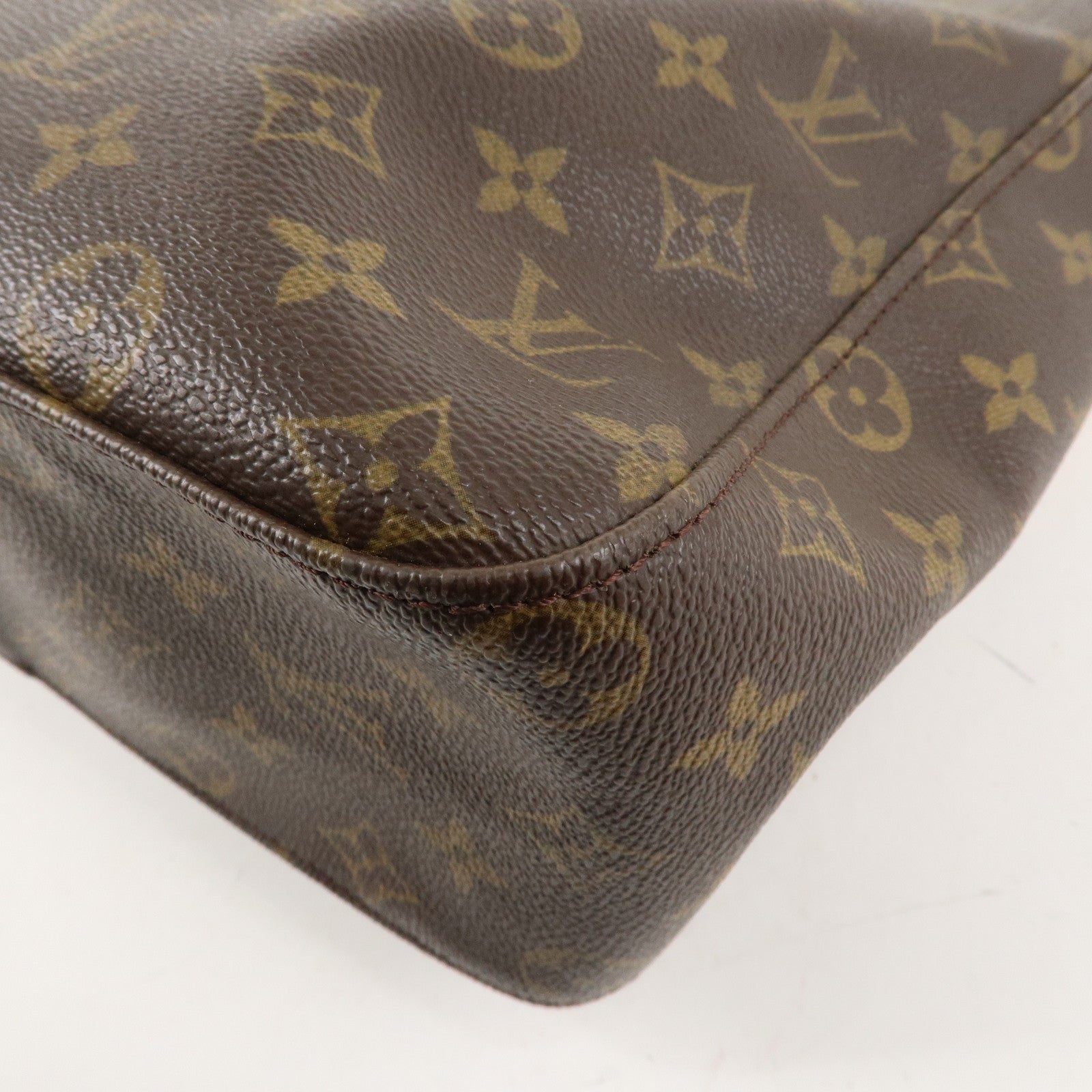 Louis Vuitton Monogram Looping GM Shoulder Bag Brown M51145