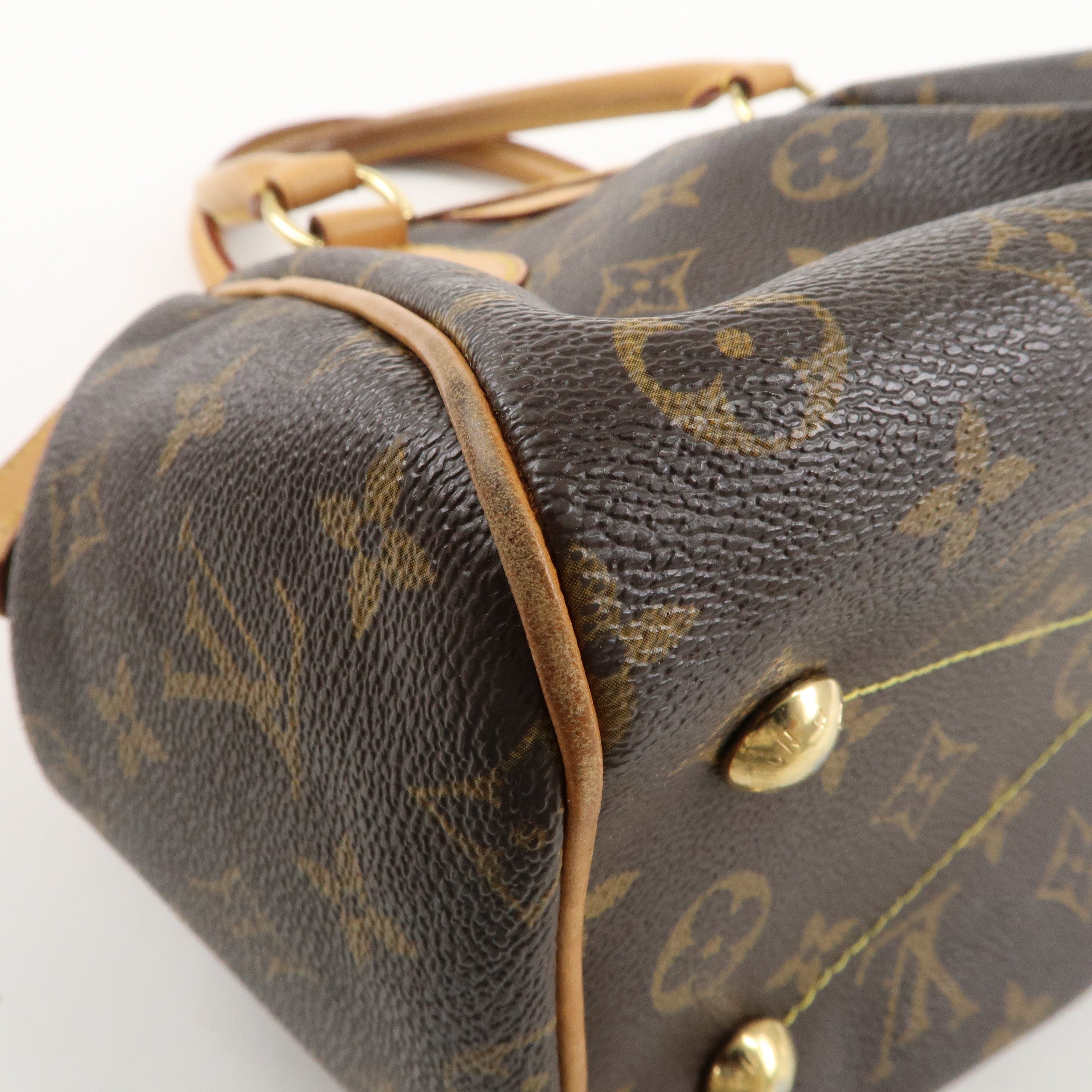 Louis Vuitton Monogram Tivoli PM Hand Bag Brown M40143