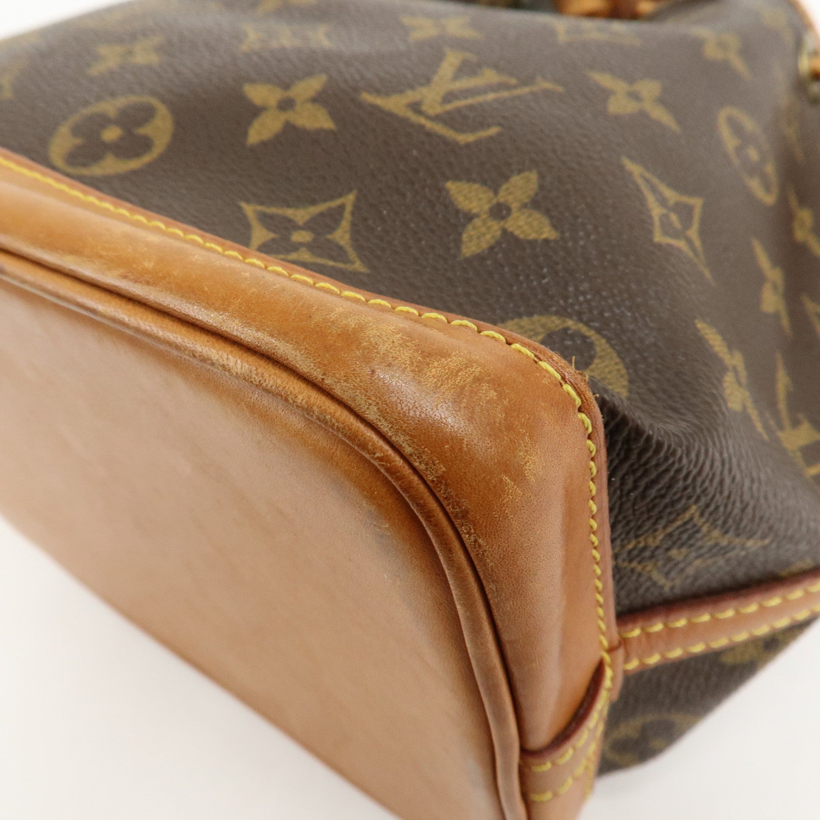 Louis Vuitton Monogram Mini Noe Hand Bag Brown M42227 Used