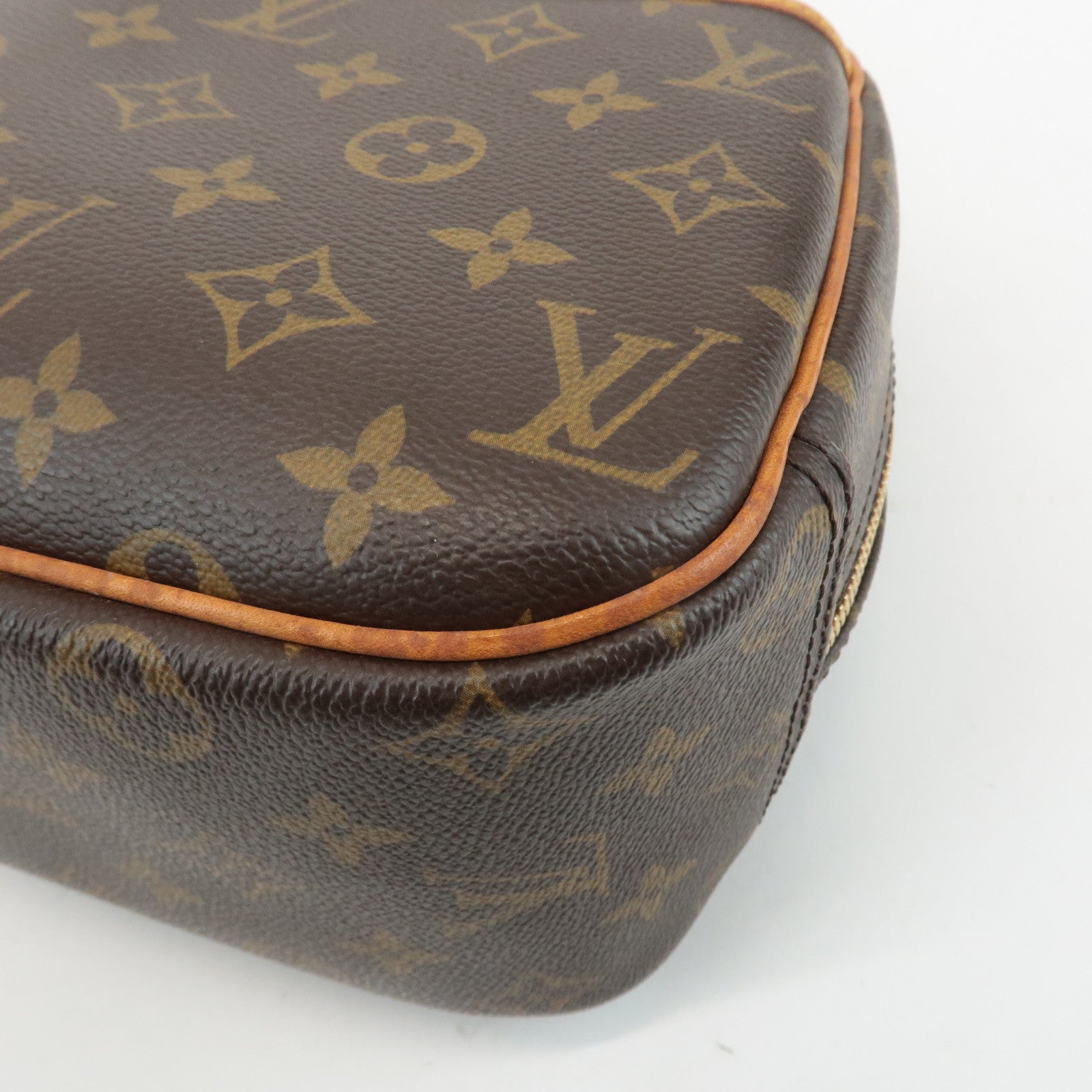 Louis Vuitton Monogram Trueville Hand Bag Brown M42228 Used