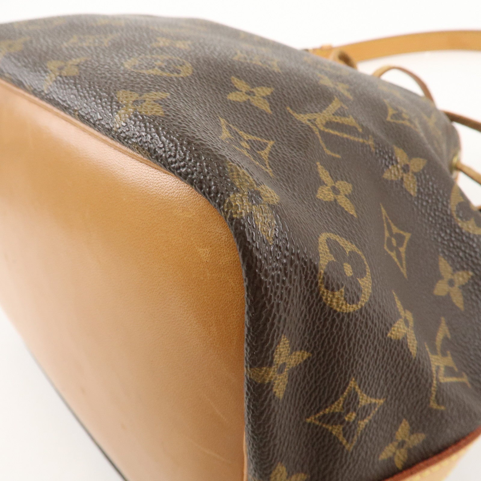 Louis Vuitton Monogram Petit Noe Shoulder Bag Brown M42226