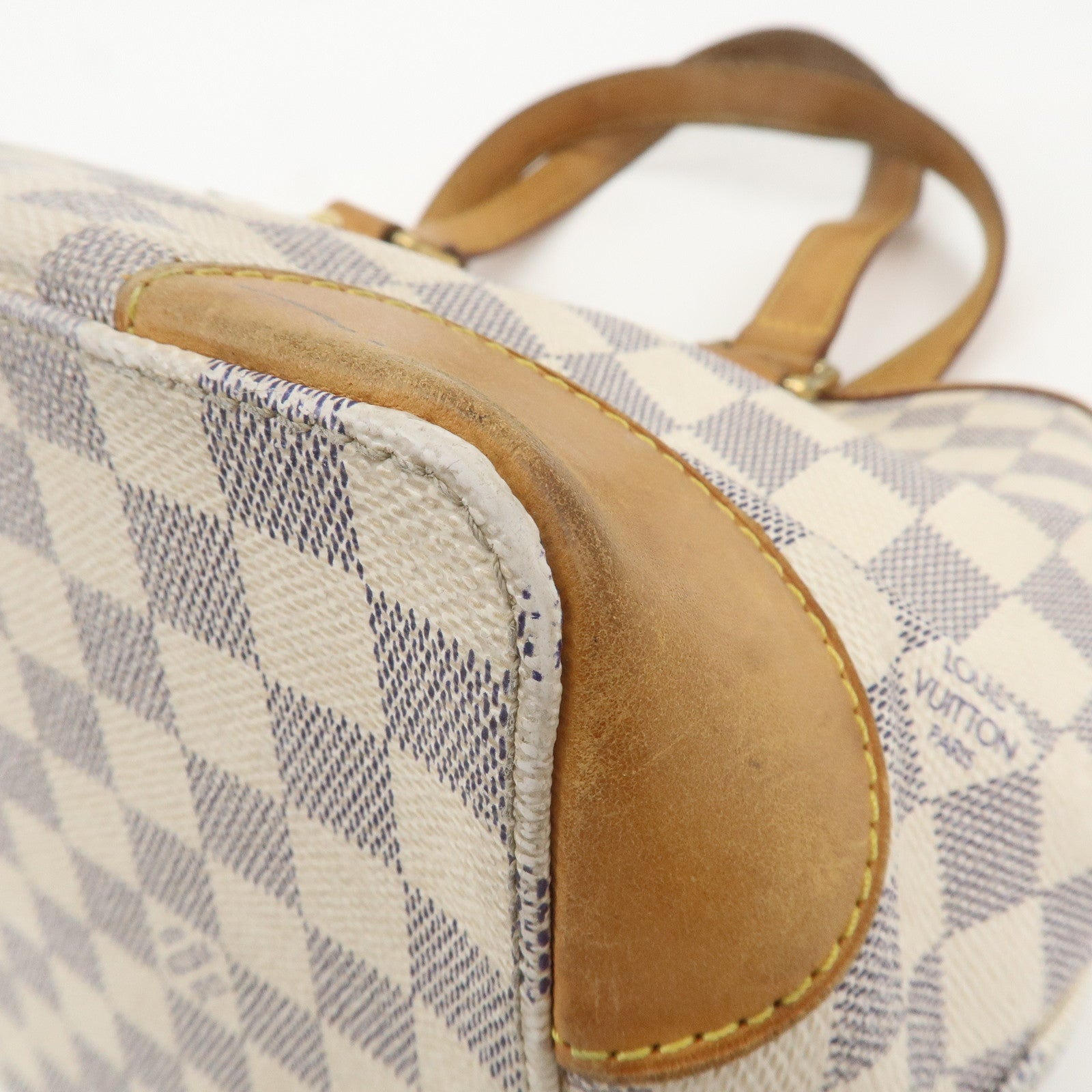 Louis Vuitton Damier Azur Hampstead PM Hand Bag N51207