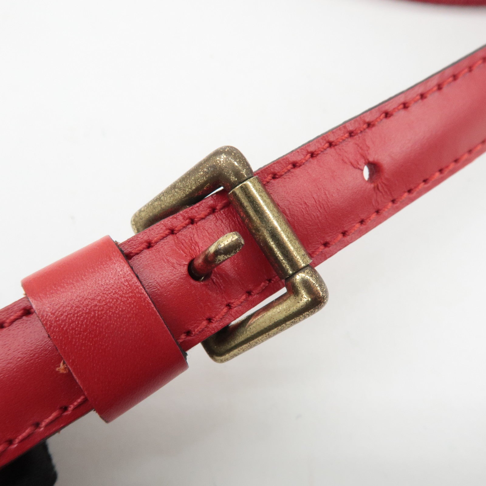 Louis Vuitton Adjustable Shoulder Strap for Epi Bags Castilian Red 120cm Used