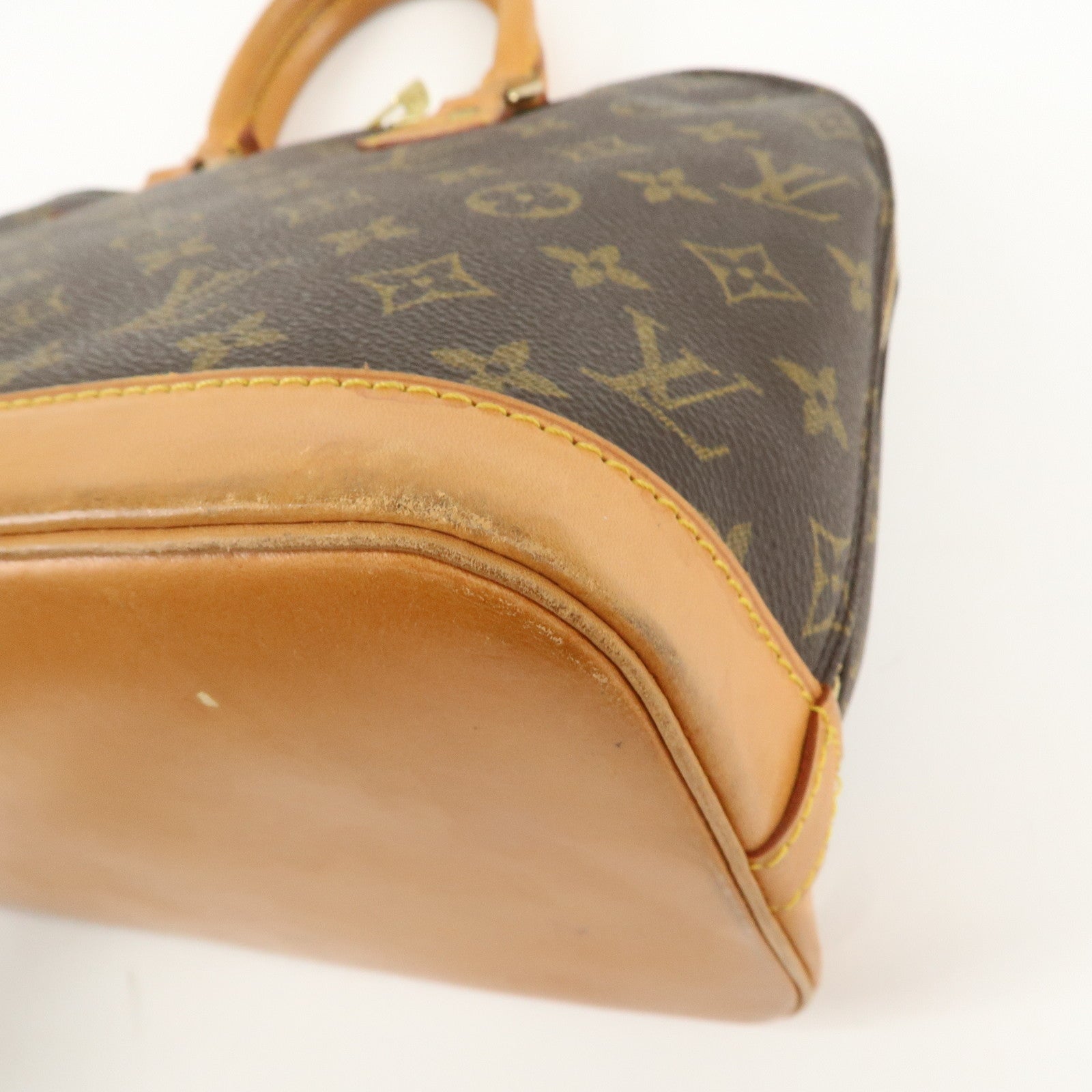 Louis Vuitton Monogram Alma Hand Bag Brown M51130