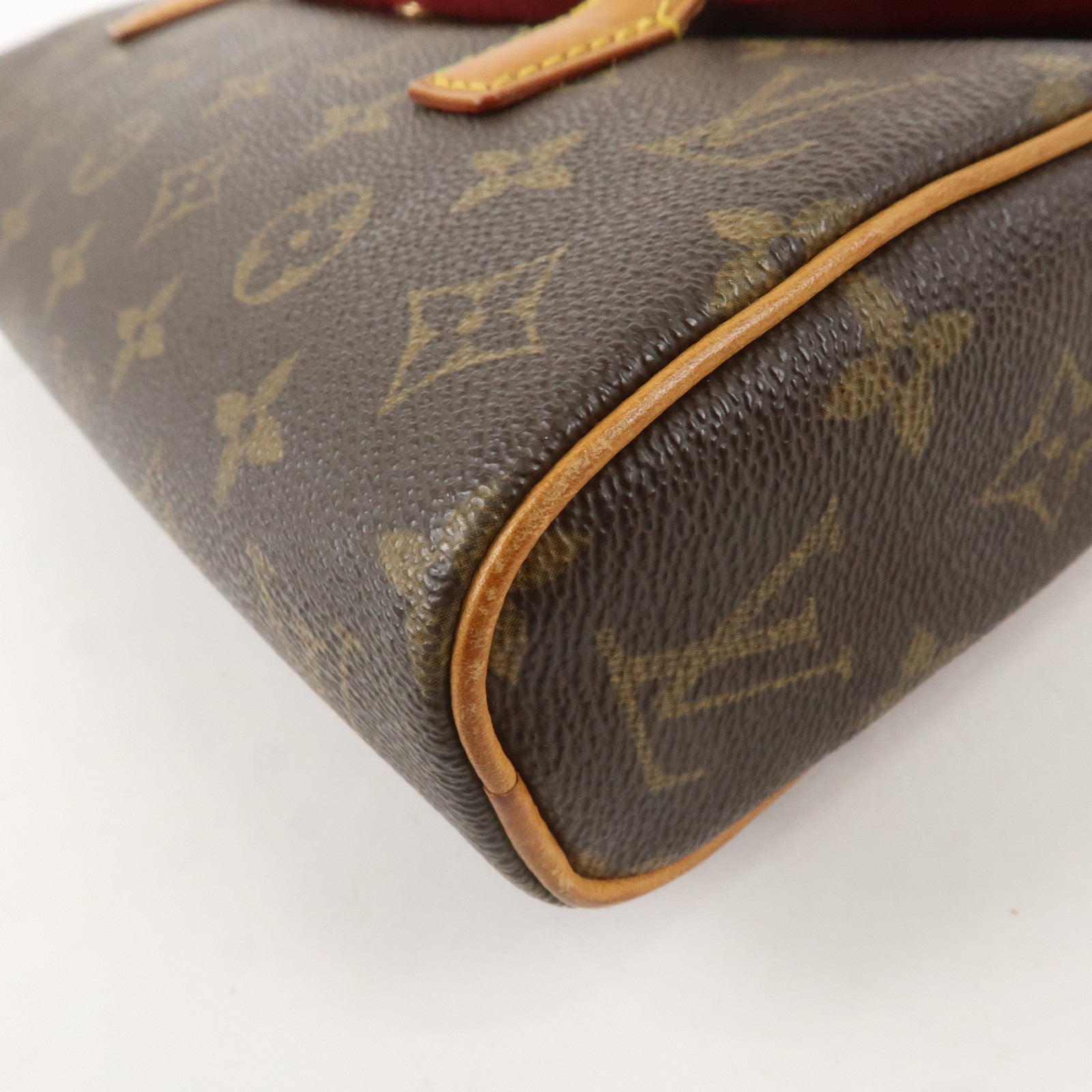 Louis Vuitton Monogram Sonatine Hand Bag Brown M51902