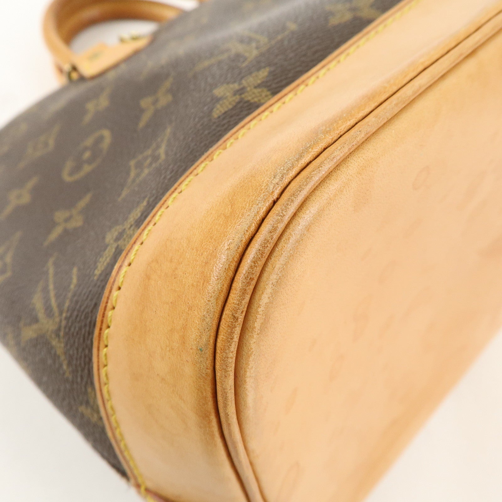 Louis Vuitton Monogram Alma Hand Bag Brown M51130