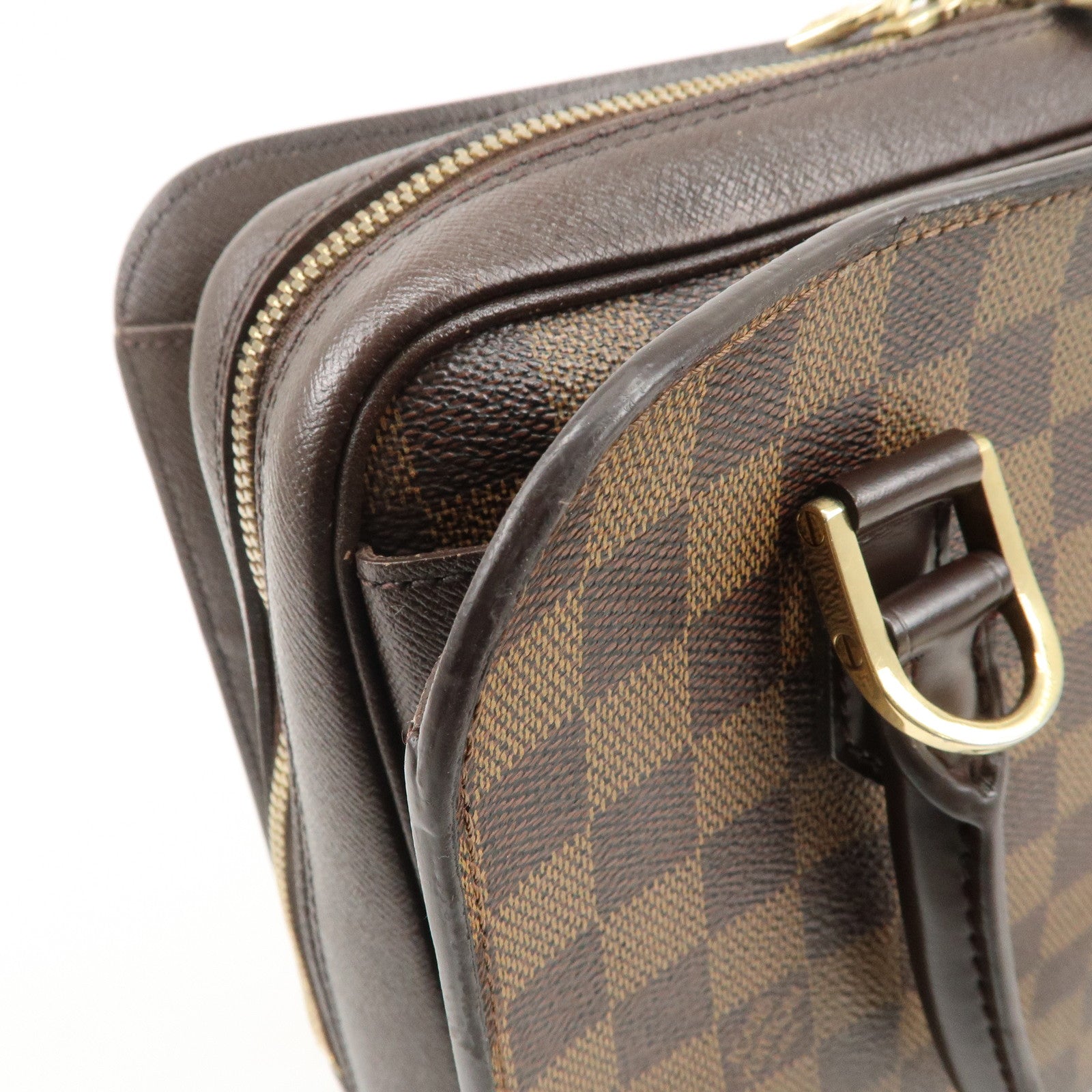 Louis Vuitton Damier Ebene Triana Hand Bag Brown N51155