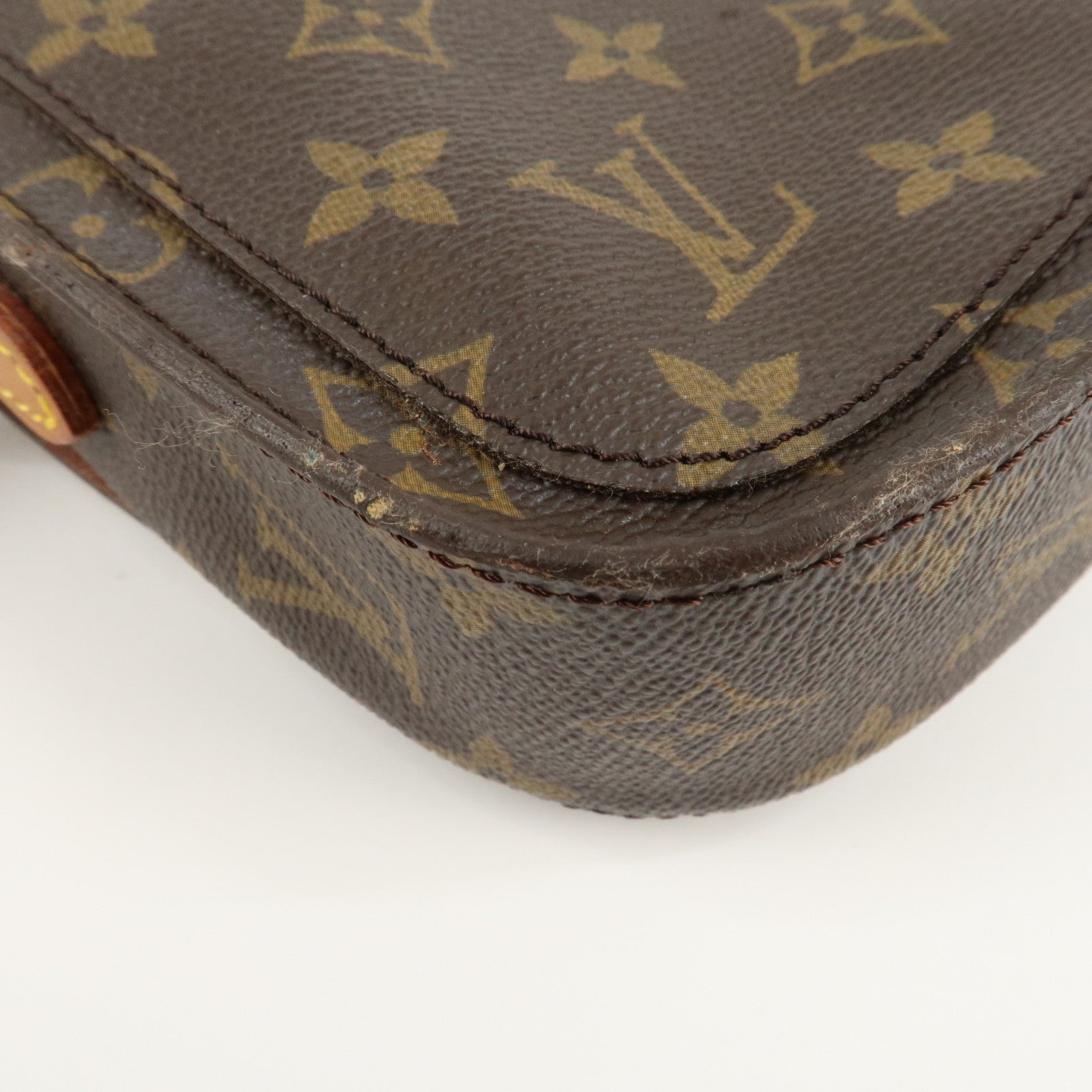 Louis Vuitton Monogram Saint Cloud MM Shoulder Bag Brown M51243