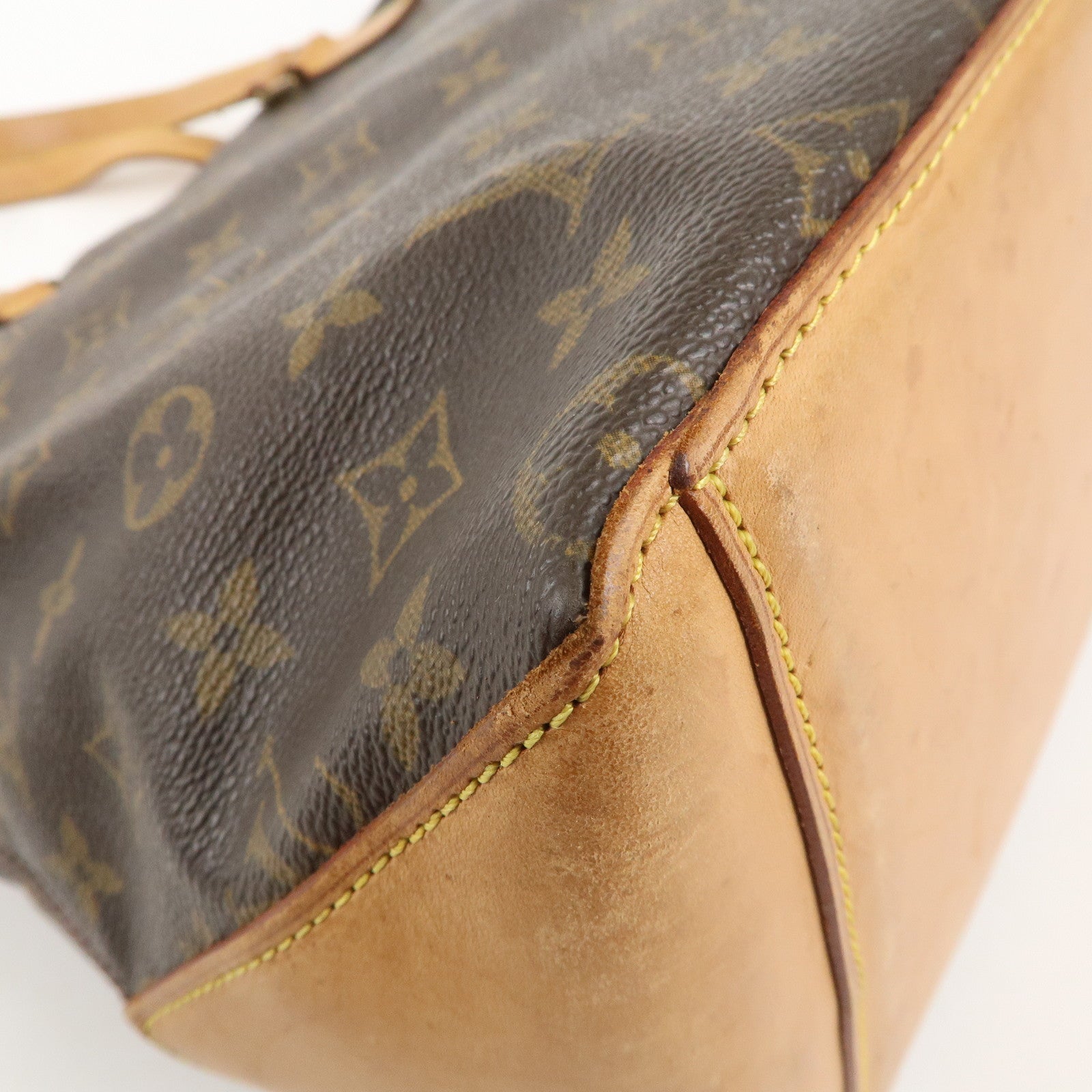 Louis Vuitton Monogram Cabas Mezzo Tote Bag Brown M51151