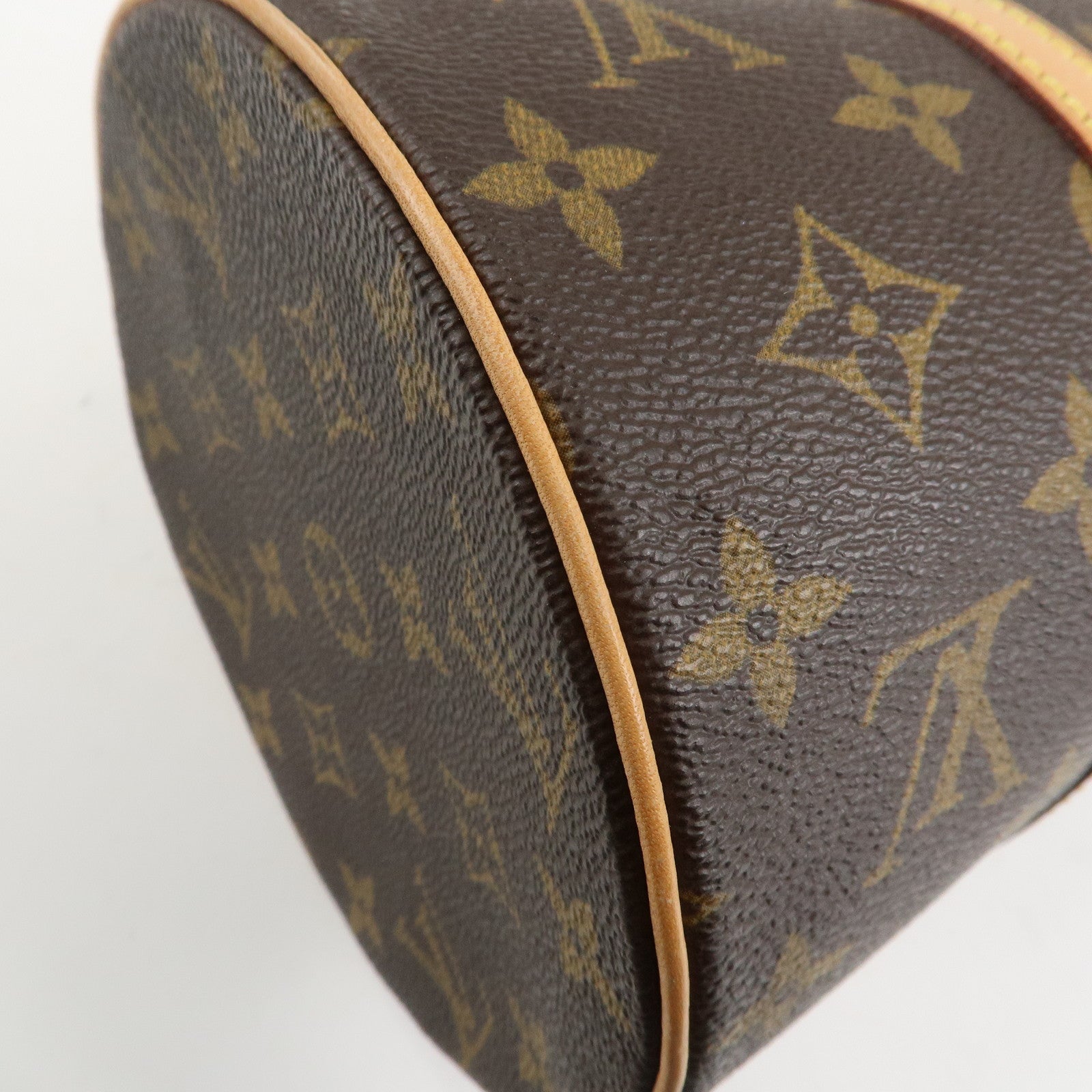 Louis Vuitton Monogram Papillon 30 Hand Bag Brown M51385 Used