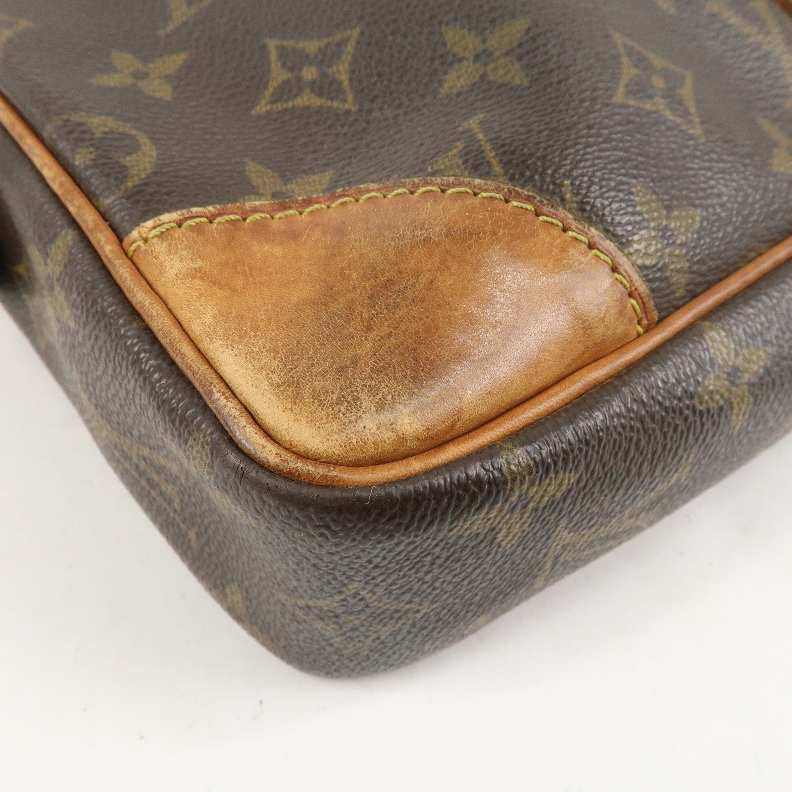 Louis Vuitton Monogram Porte Documents Voyage Bag Brown M53361