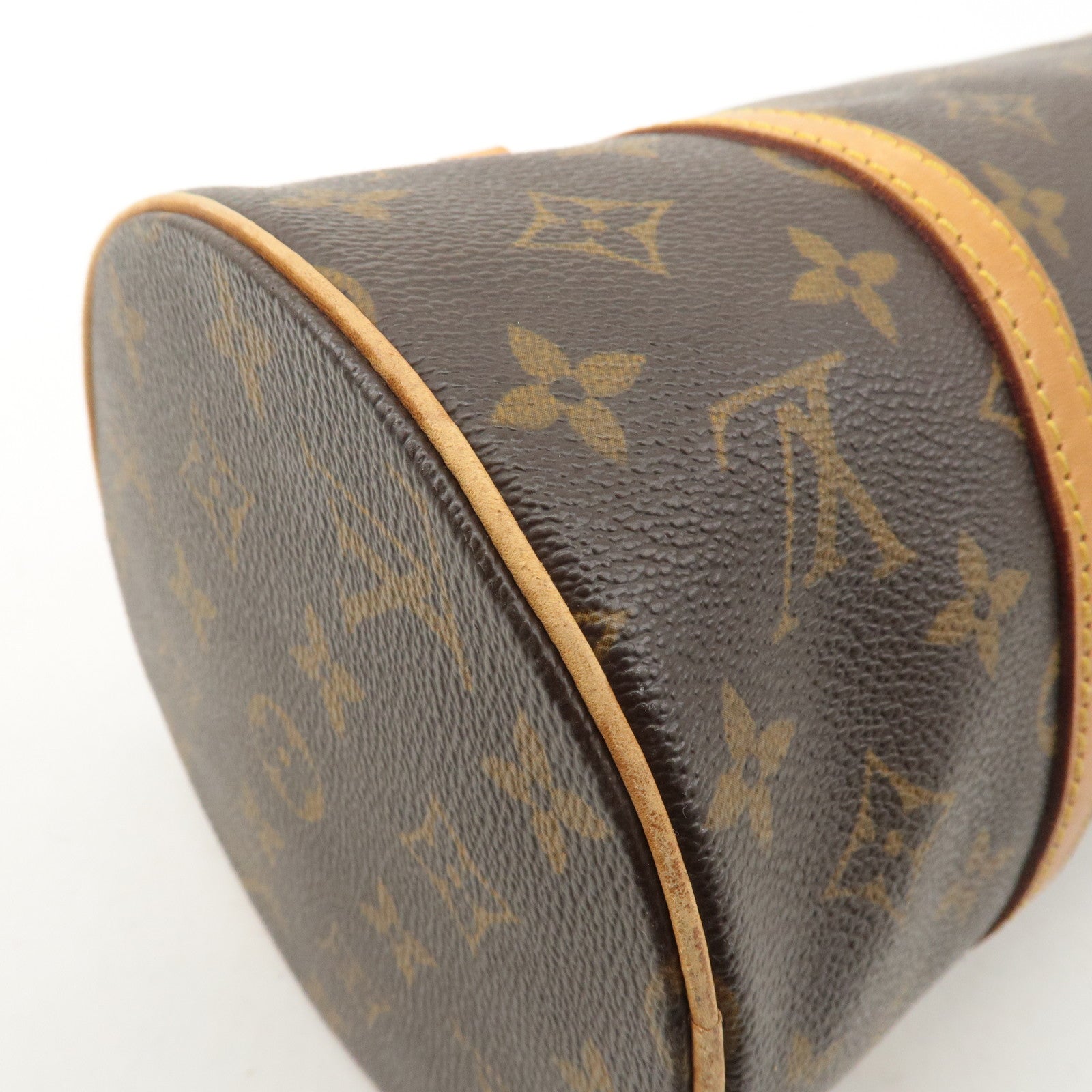 Louis Vuitton Monogram Papillon 30 Hand Bag Brown M51385