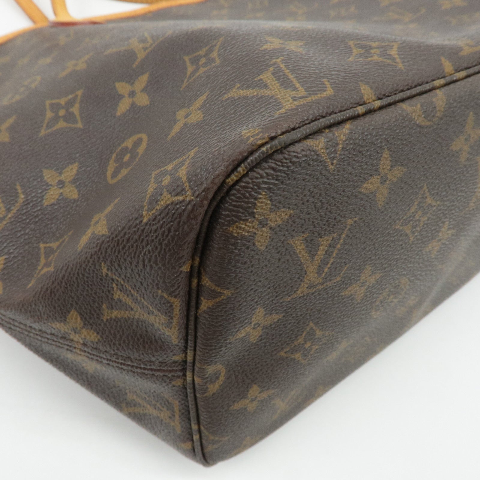 Louis Vuitton Monogram Neverfull MM Tote Bag Brown M40156 Used