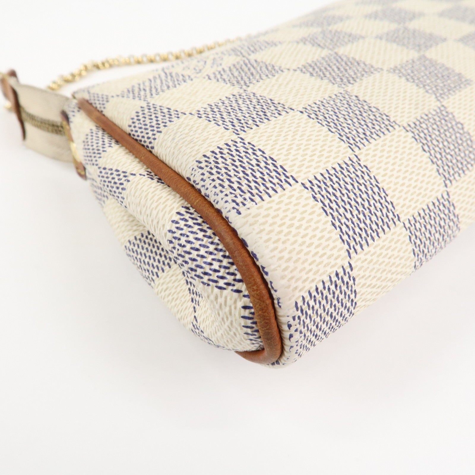 Louis Vuitton Damier Azur Eva 2 Way Pouch Shoulder Bag N55214 Used