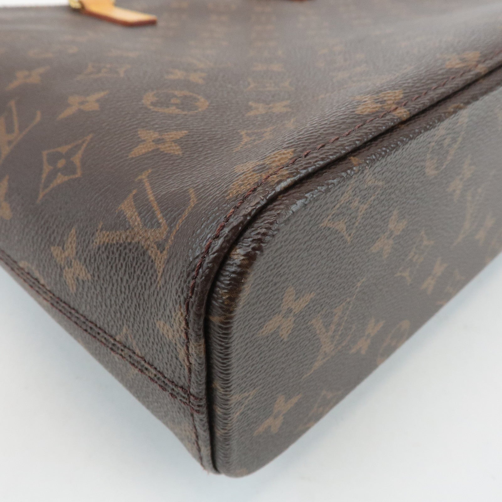 Louis Vuitton Monogram Luco Tote Bag Hand Bag Brown M51155 Used